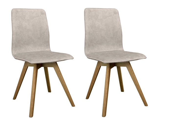 andas Esszimmerstuhl "Rania", (Set), 2 St., Samtvelours, Massivholzgestell, günstig online kaufen