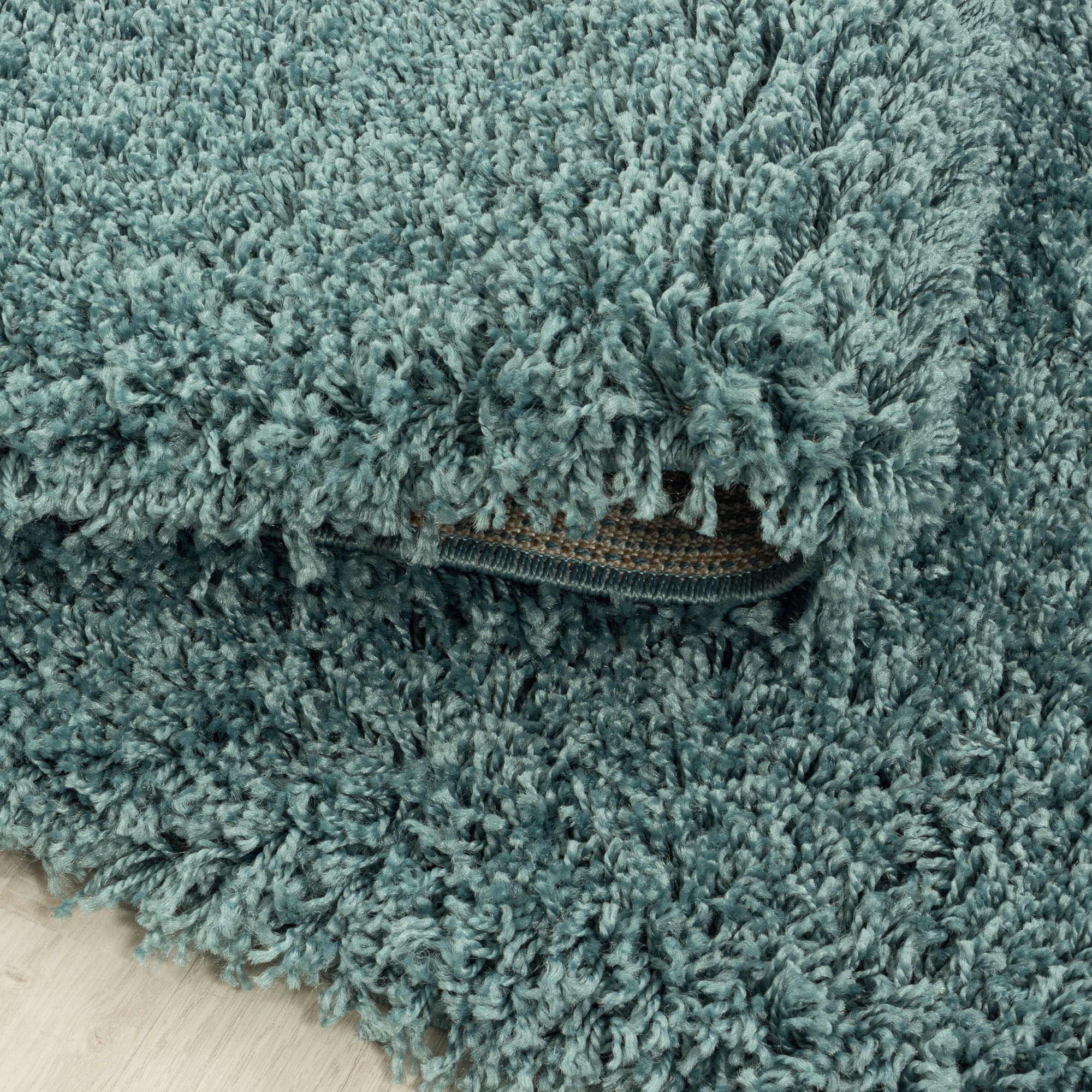 Hochflor-Teppich AYYILDIZ TEPPICHE "SYDNEY 3000", blau (aquablau), B:120cm H:30mm L:170cm, Polypropylen (PP), Teppiche, Shaggy, Langflor, uni, auch in rund, Wohnzimmer 3