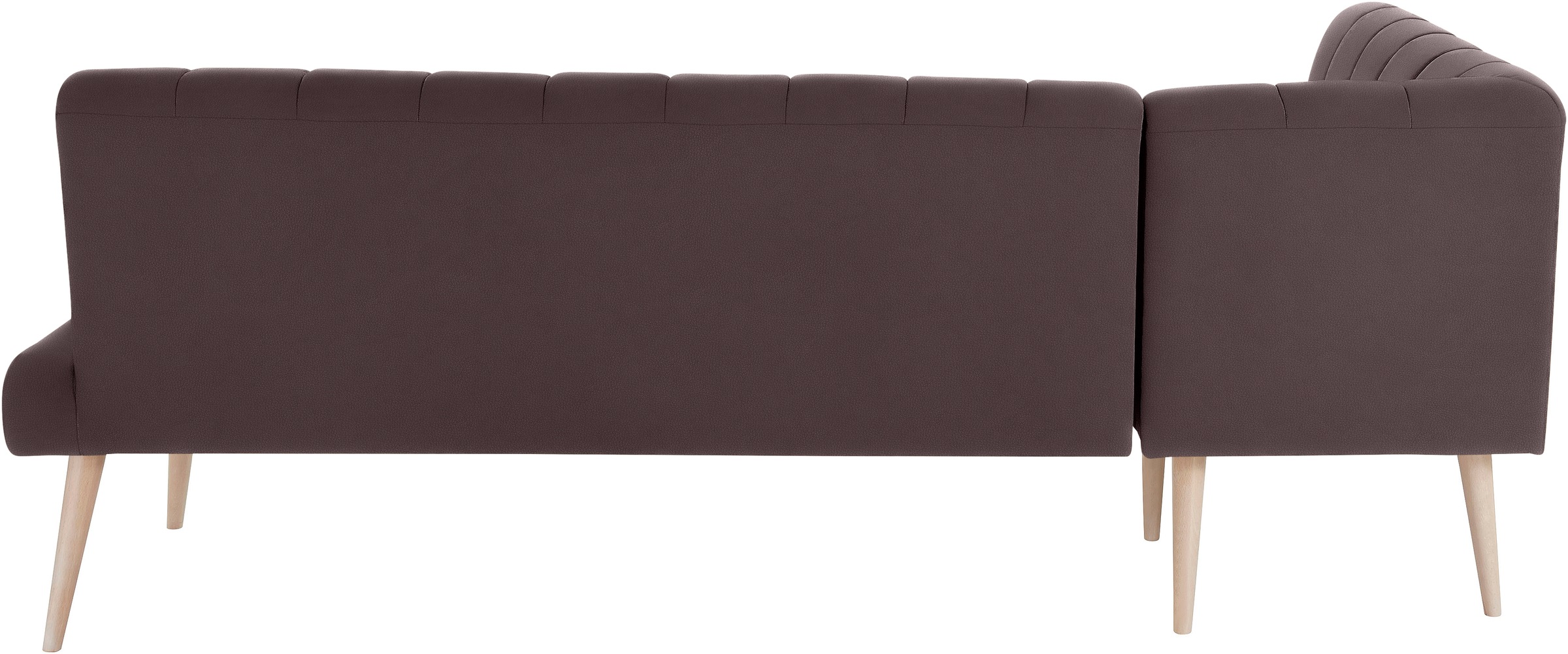 exxpo - sofa fashion Eckbank »Costa, moderne Rückensteppung, bequem und elegant, hoher Holzfuß«, hochwertig verarbeitet, Frei im Raum stellbar