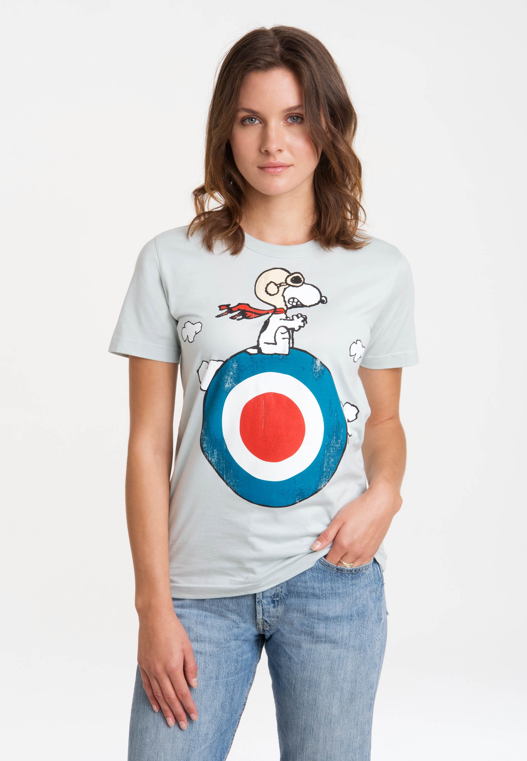 - mit Print BAUR T-Shirt LOGOSHIRT »Peanuts Snoopy«, bestellen | lizenziertem