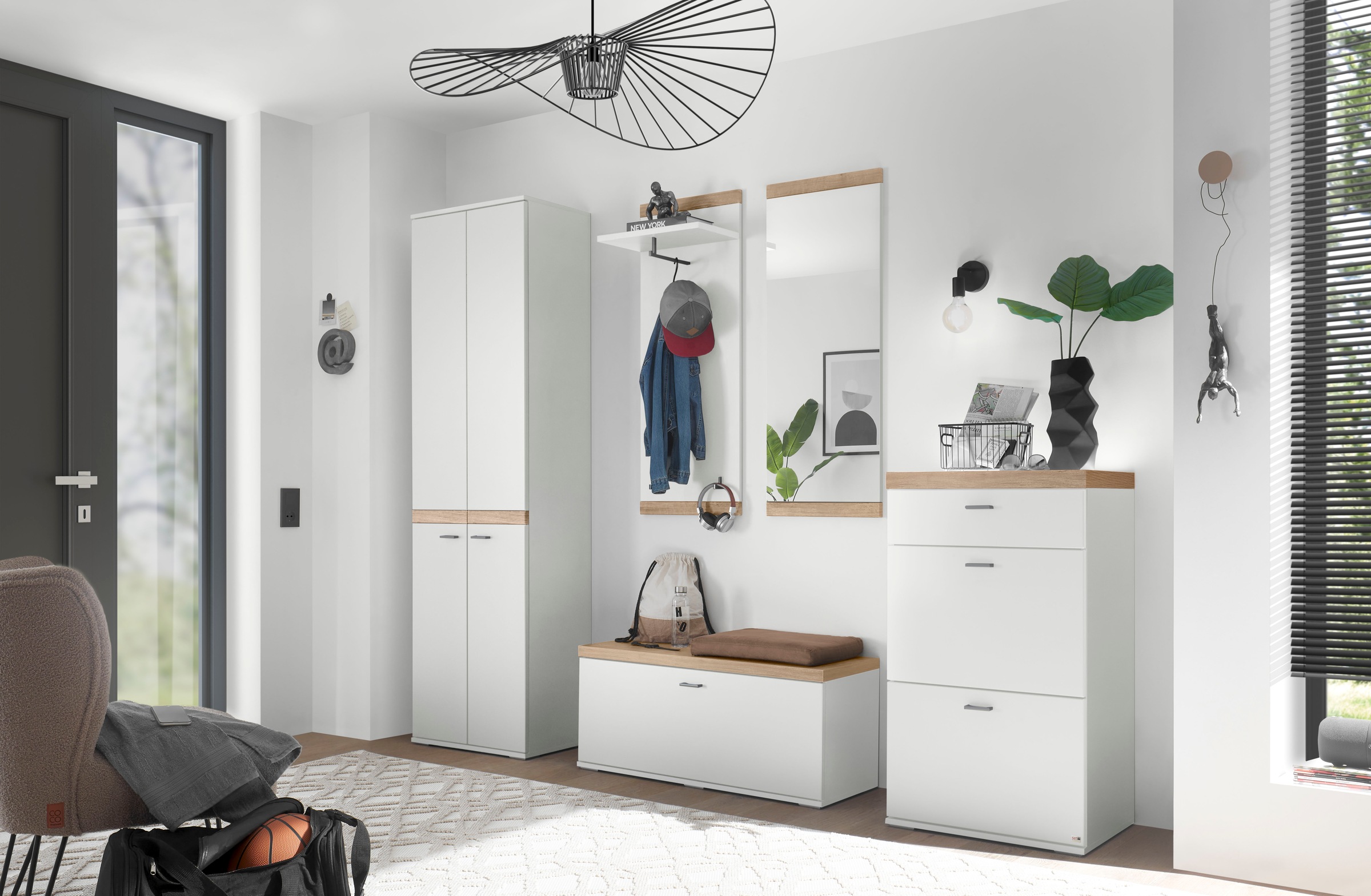 set one by Musterring Kompaktgarderobe "Lancaster Dielen" 5 Stk. tlg. beste günstig online kaufen