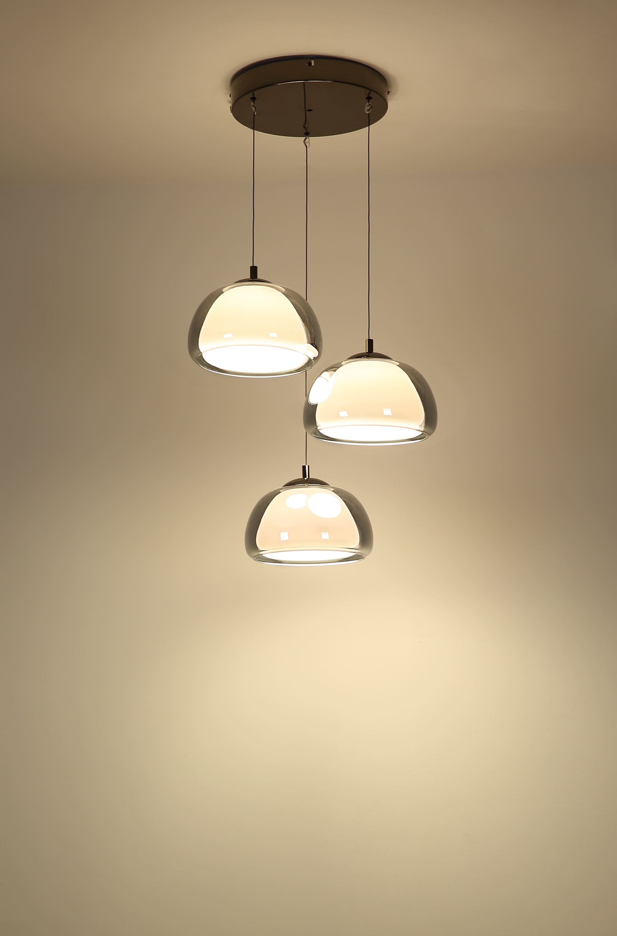 GLOBO LIGHTING Hängeleuchte »AVILA« LED-Modul 1 Stk. Dimmbarer Hängeleuchte schwarz-chrom mit Fernbedienung, smart