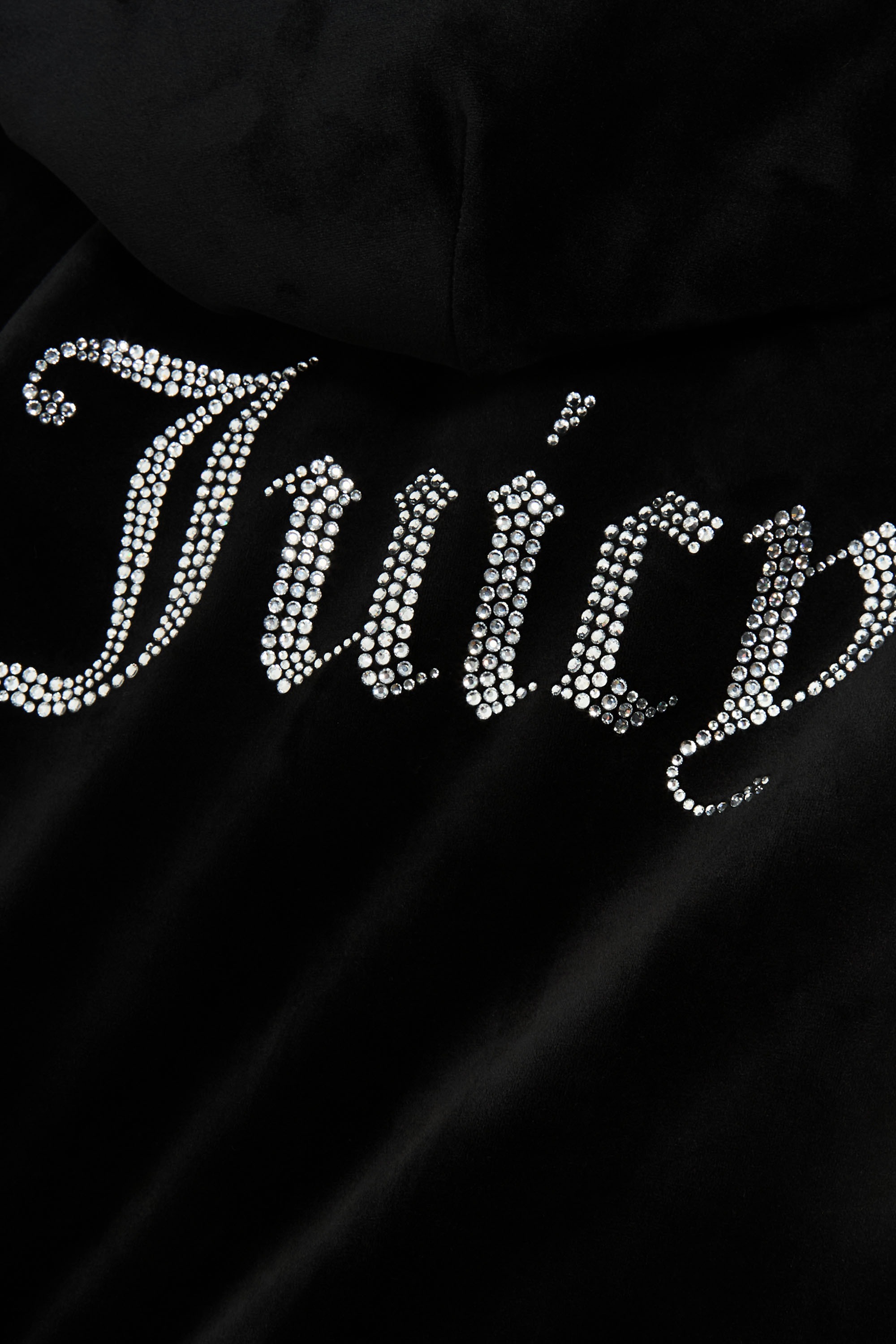 Juicy Couture Kapuzennickijacke »MADISON HOODIE Damen«, mit Kapuze, Trainingsjacke Damen, Sweatjacke mit Kapuze, Velour, mit Glitzer, Sale