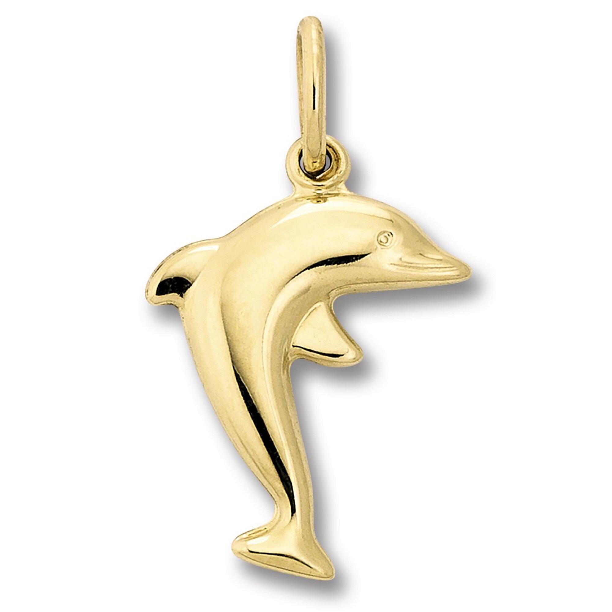 Kette mit Anhänger ONE ELEMENT "Schmuckset - Set mit Halskette Delfin Anhänger aus 333 Gelbgold", gold, Halsketten, Mädchen, Gelbgold 333 Gold, Gelbgold 333, Gold, Persönlicher Akzent – schlicht, modern, aussagekräftig