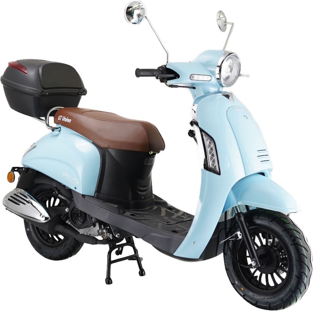 GT UNION Mofaroller »Massimo 25 (mit/ohne Topcase)«, 50 cm³, 25 km/h, Euro 5, 3 PS, im Retro-Look