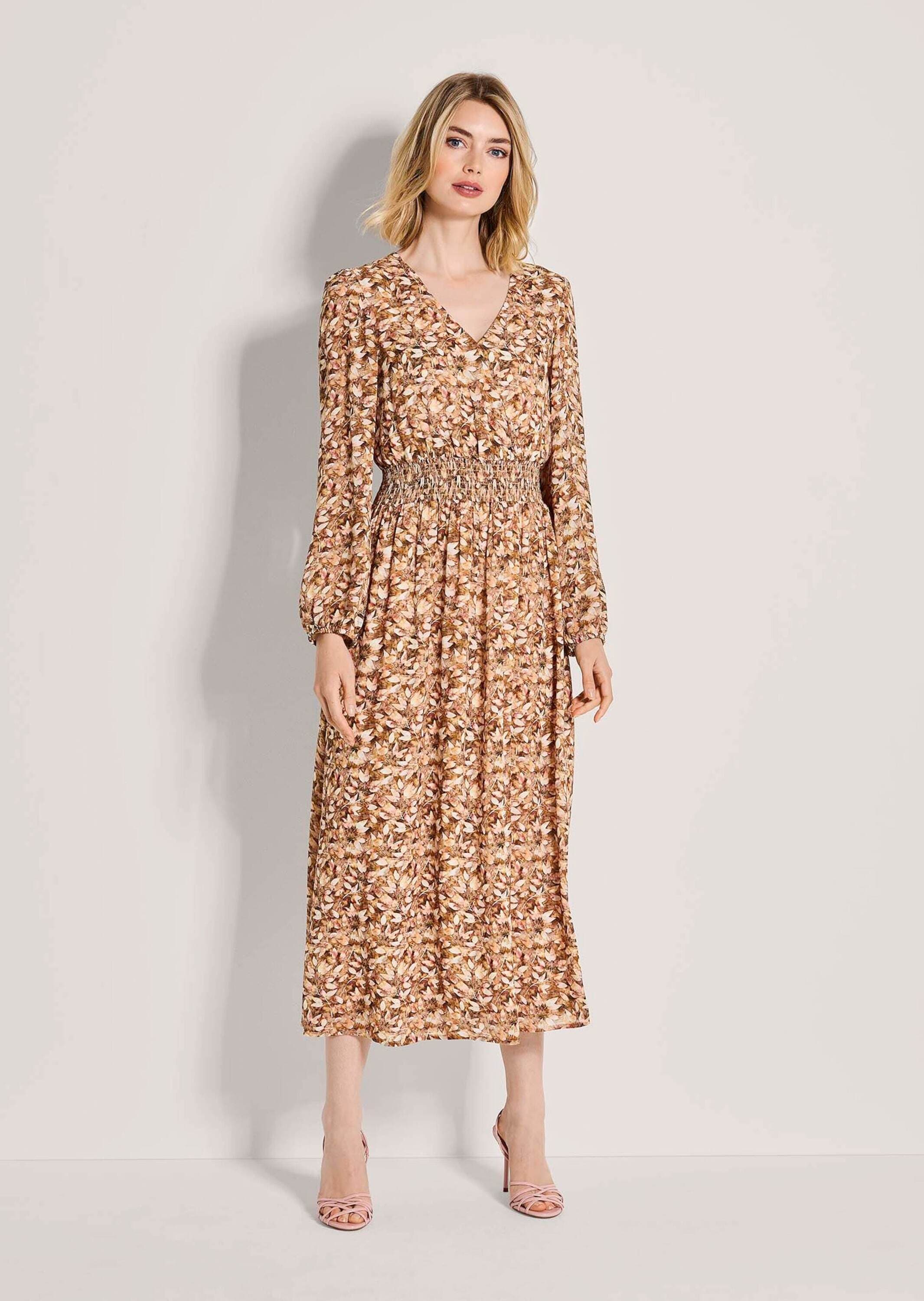 MADELEINE Midikleid »Midikleid Viskosekleid mit Wickeleffekt«