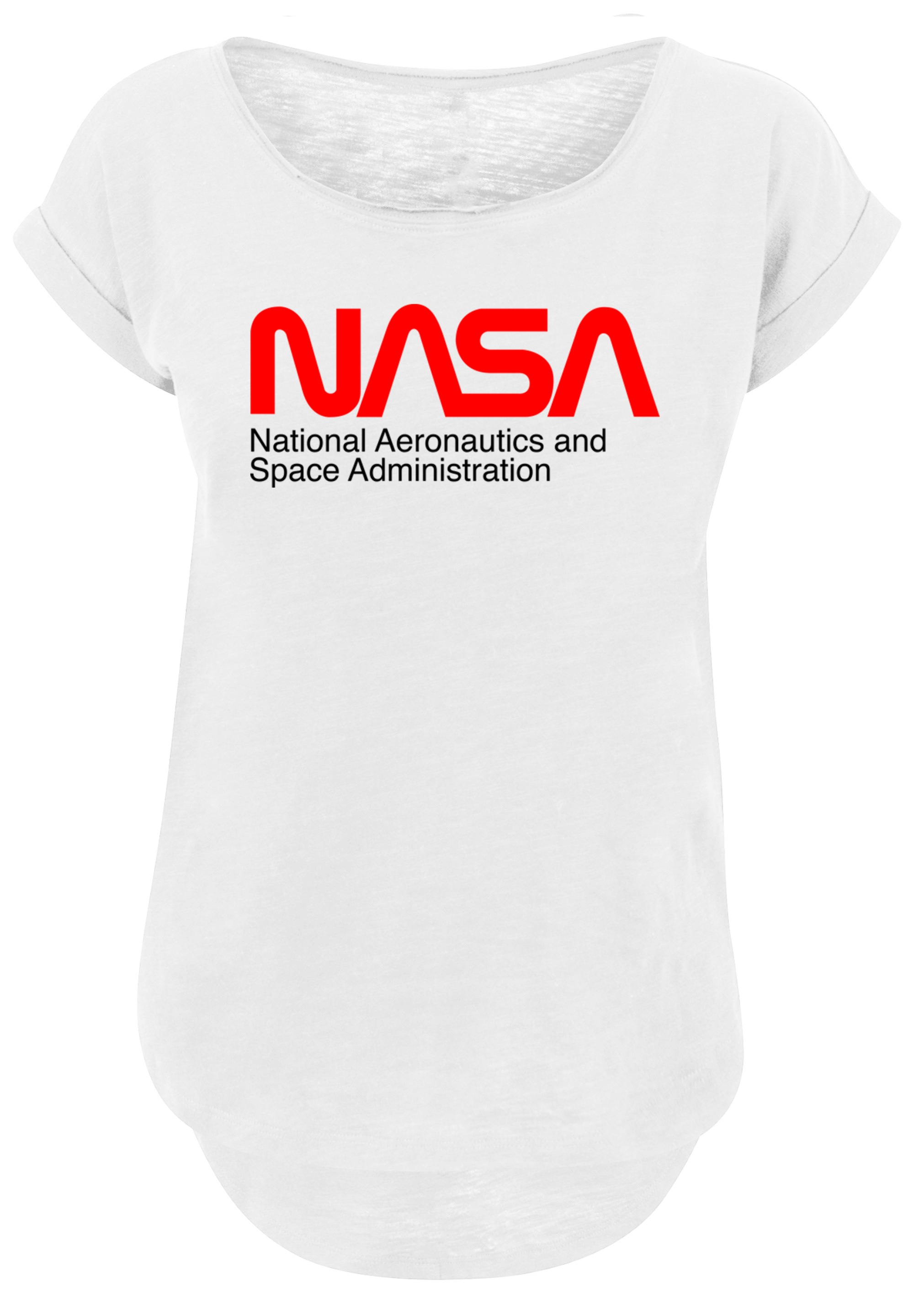 F4NT4STIC T-Shirt »Long Cut T-Shirt 'NASA Aeronautics And Space'«, Damen,Premium Merch,Lang,Longshirt,Bedruckt