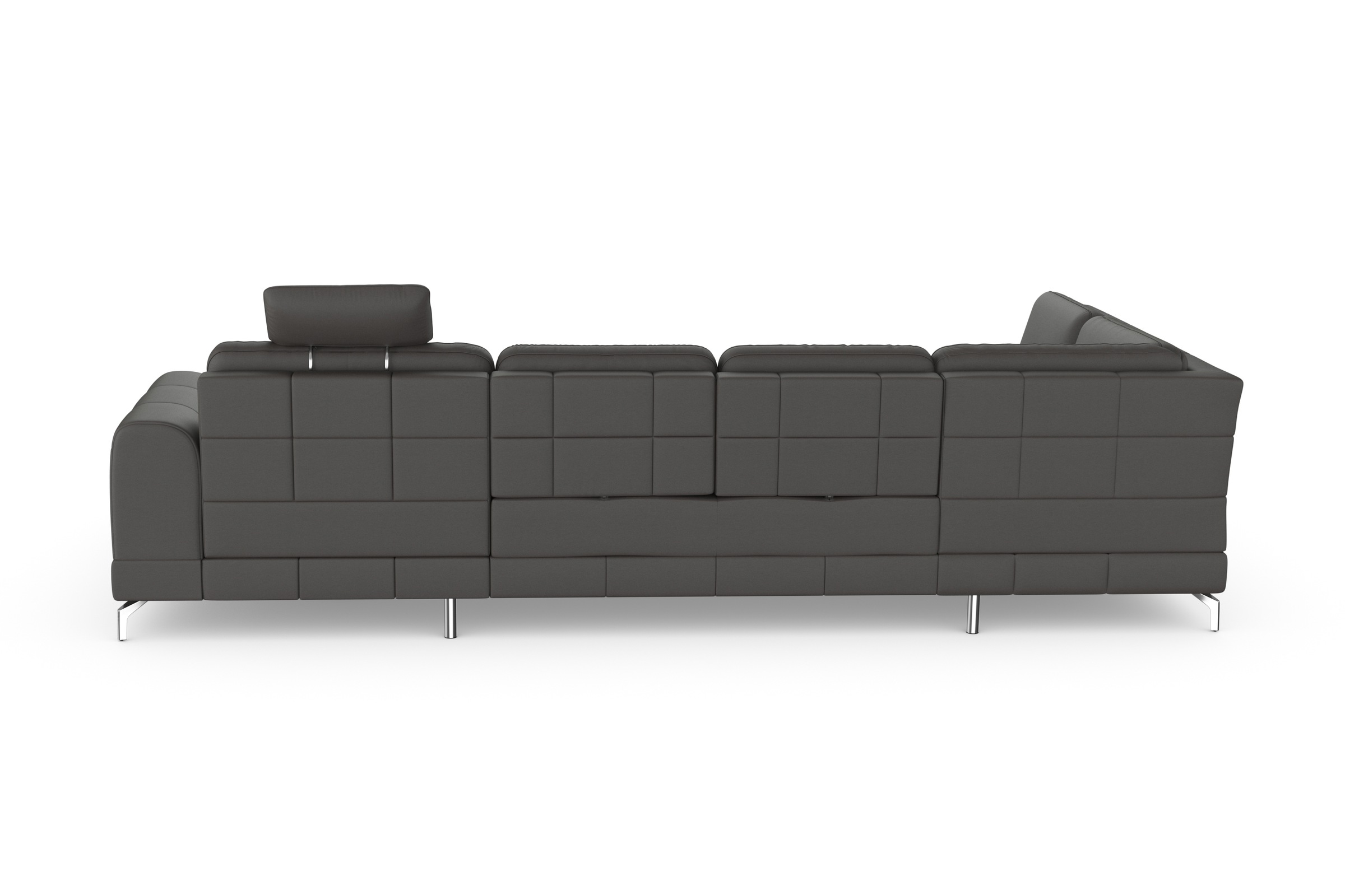 sit&more Wohnlandschaft »Bendigo U-Form«, inklusive Sitztiefenverstellung, Bodenfreiheit 12 cm, in 2 Fußfarben
