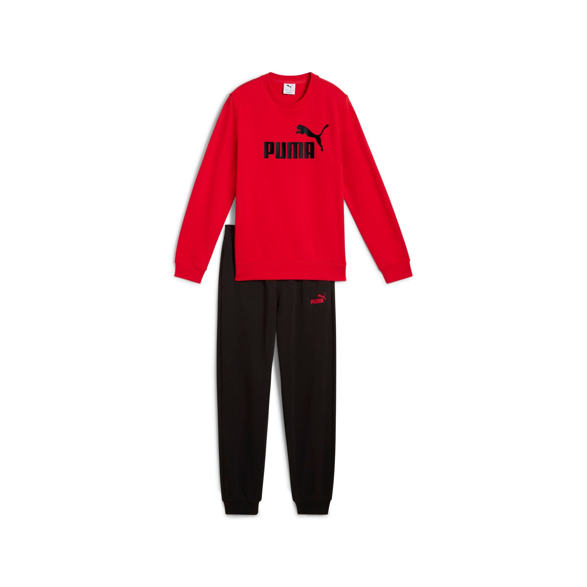 PUMA Trainingsanzug »ESS NO.1 LOGO CREW SWEAT SUIT TR B«, (2 tlg.), für Kinder, weiche Sweatware