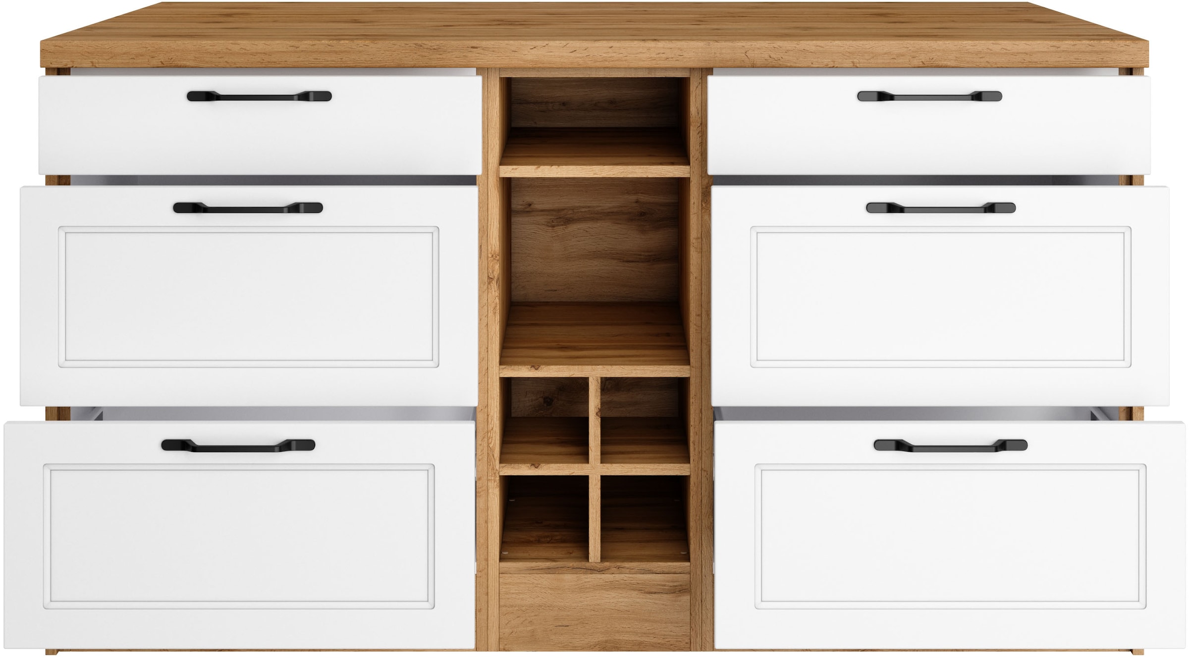 KOCHSTATION Kücheninsel »KS-Lana, Breite 153 cm«, MDF-Fronten, Arbeitsplatte 38mm stark
