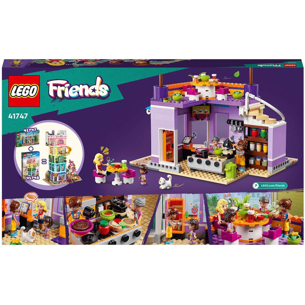 LEGO® Konstruktionsspielsteine »Heartlake City Gemeinschaftsküche (41747), LEGO® Friends«, (695 St.)