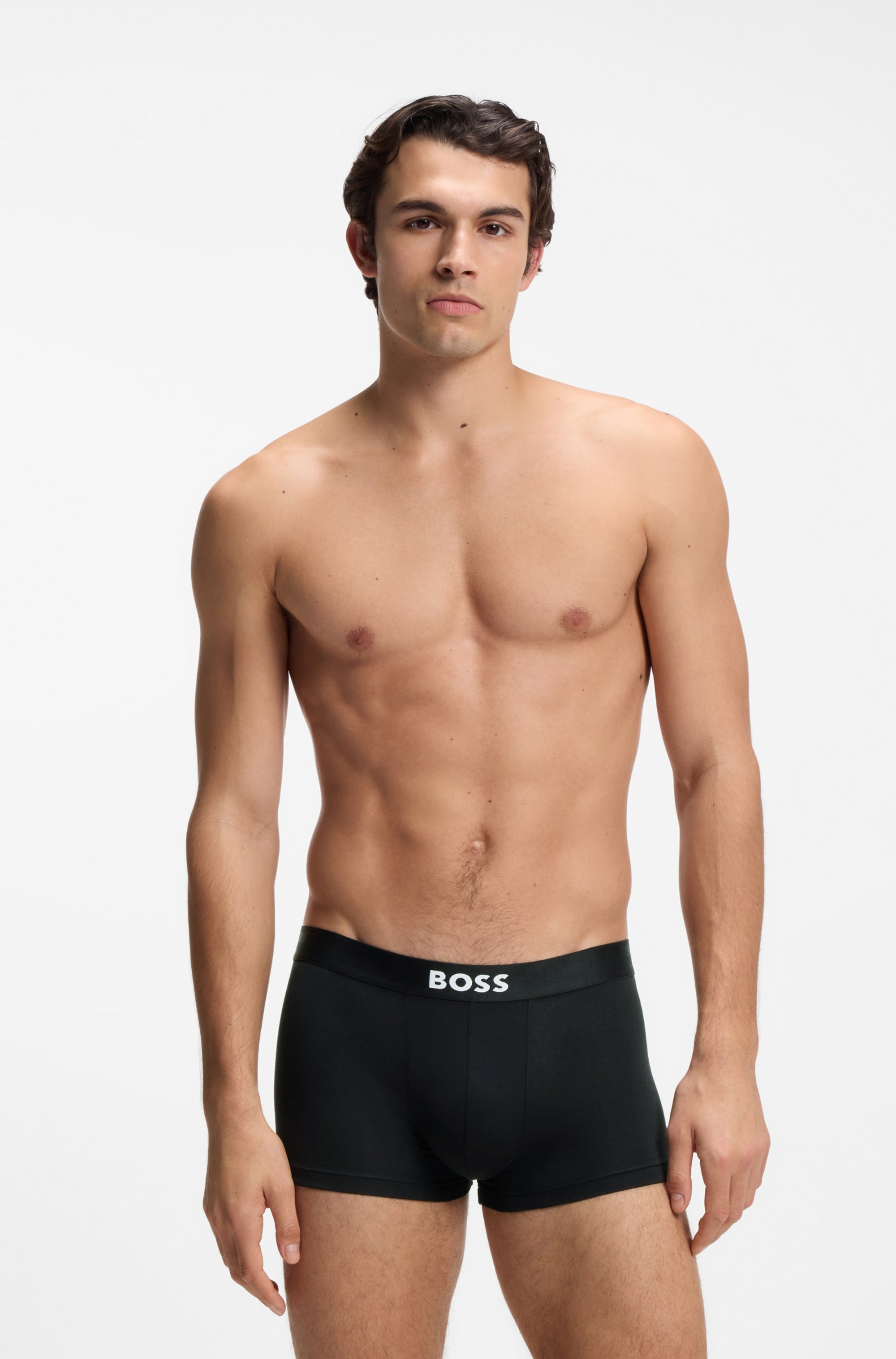 BOSS Trunk "Trunk 3P BOSS ONE" 3 Stk. mittlere Bundhöhe, 1x gemustert, 2x u günstig online kaufen