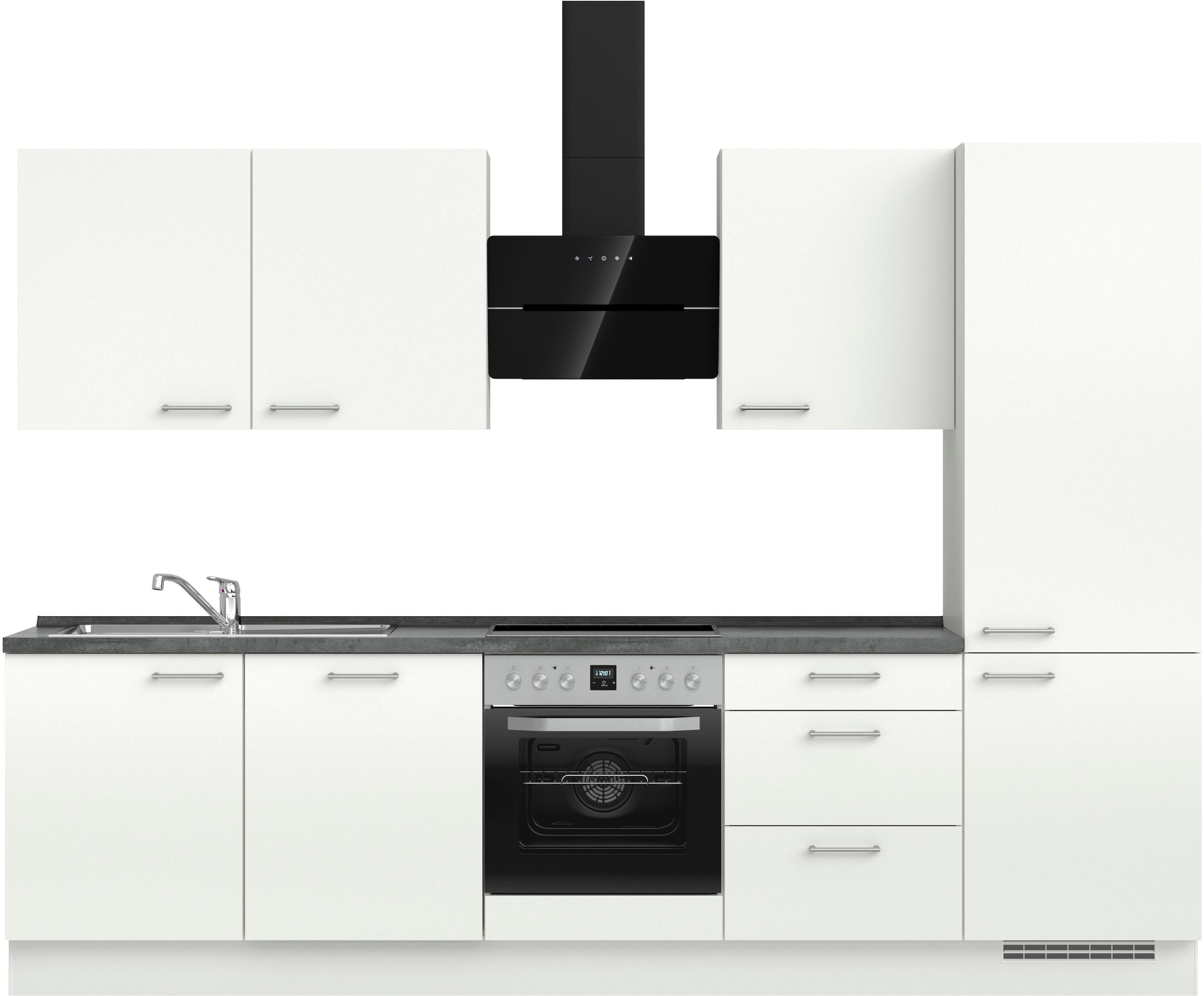 nobilia Küchenzeile ""Laser II", Ausrichtung wählbar, Breite 300 cm" vormon günstig online kaufen
