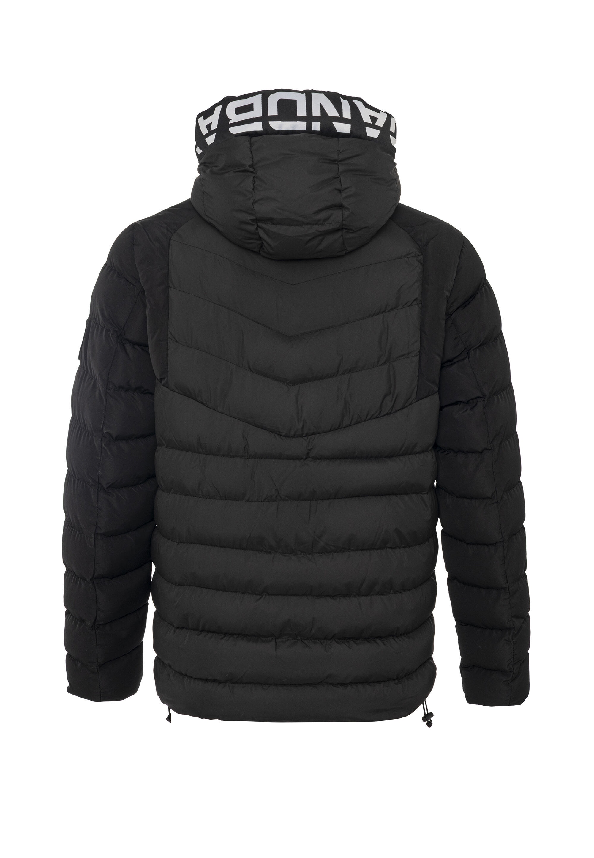 Cipo & Baxx Winterjacke »CM185« mit Kapuze mit markanter Marken-Zipperleiste