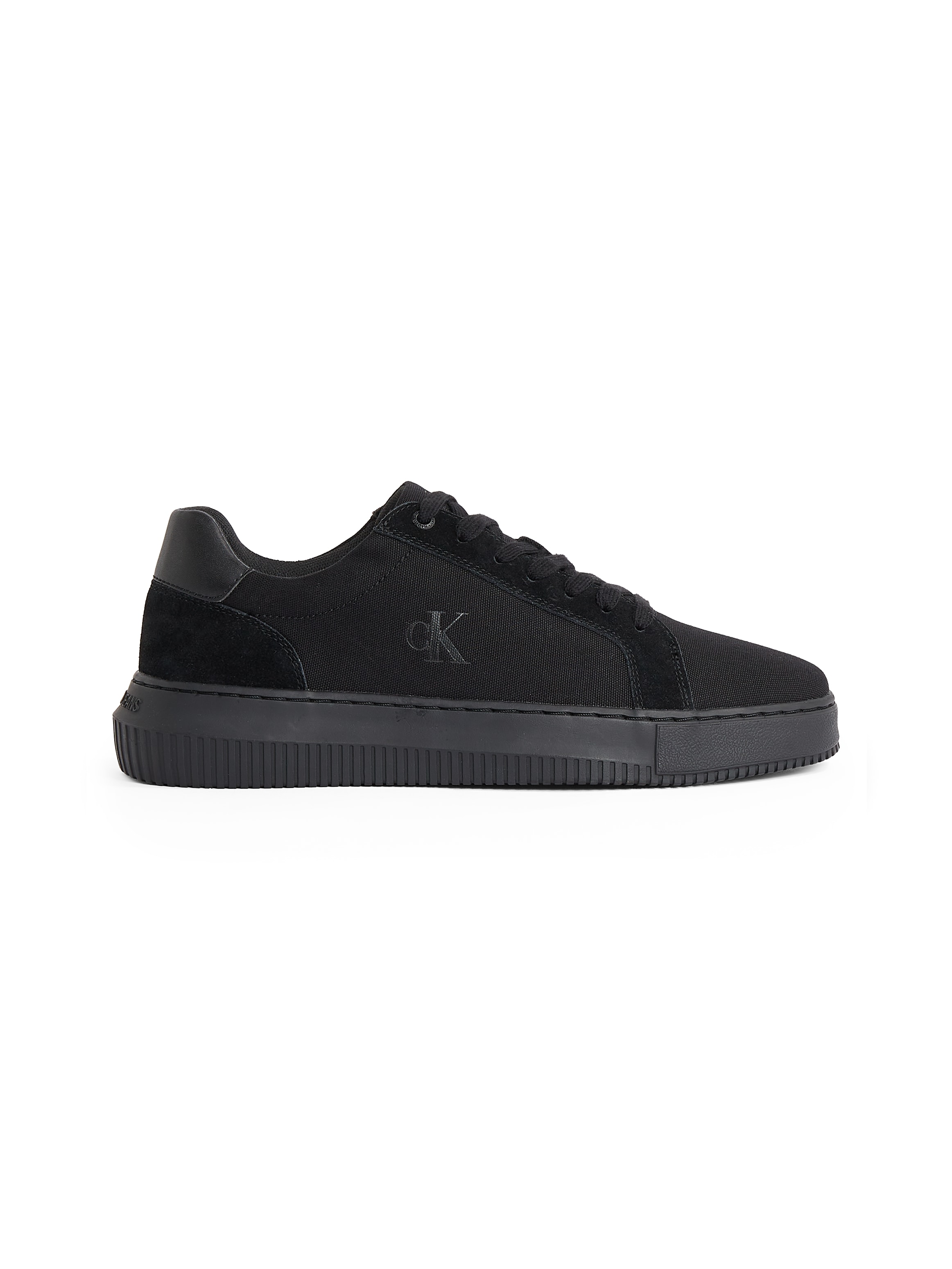 Calvin Klein Jeans Sneaker »CHUNKY CUPSOLE MG CANVAS«, Halbschuh, Schnürschuh, Freizeitsneaker mit seitlichem CK-Logo