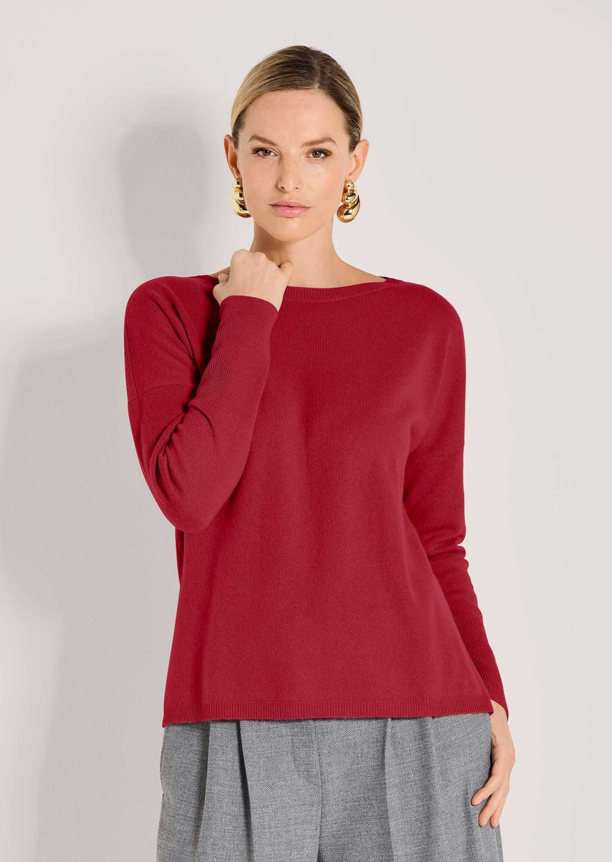 Thumbnail - MADELEINE Longpullover "Kaschmirpullover Schlichter Strickpullover mit U-Boot-Ausschnitt" Good-Cashmere-Qualität