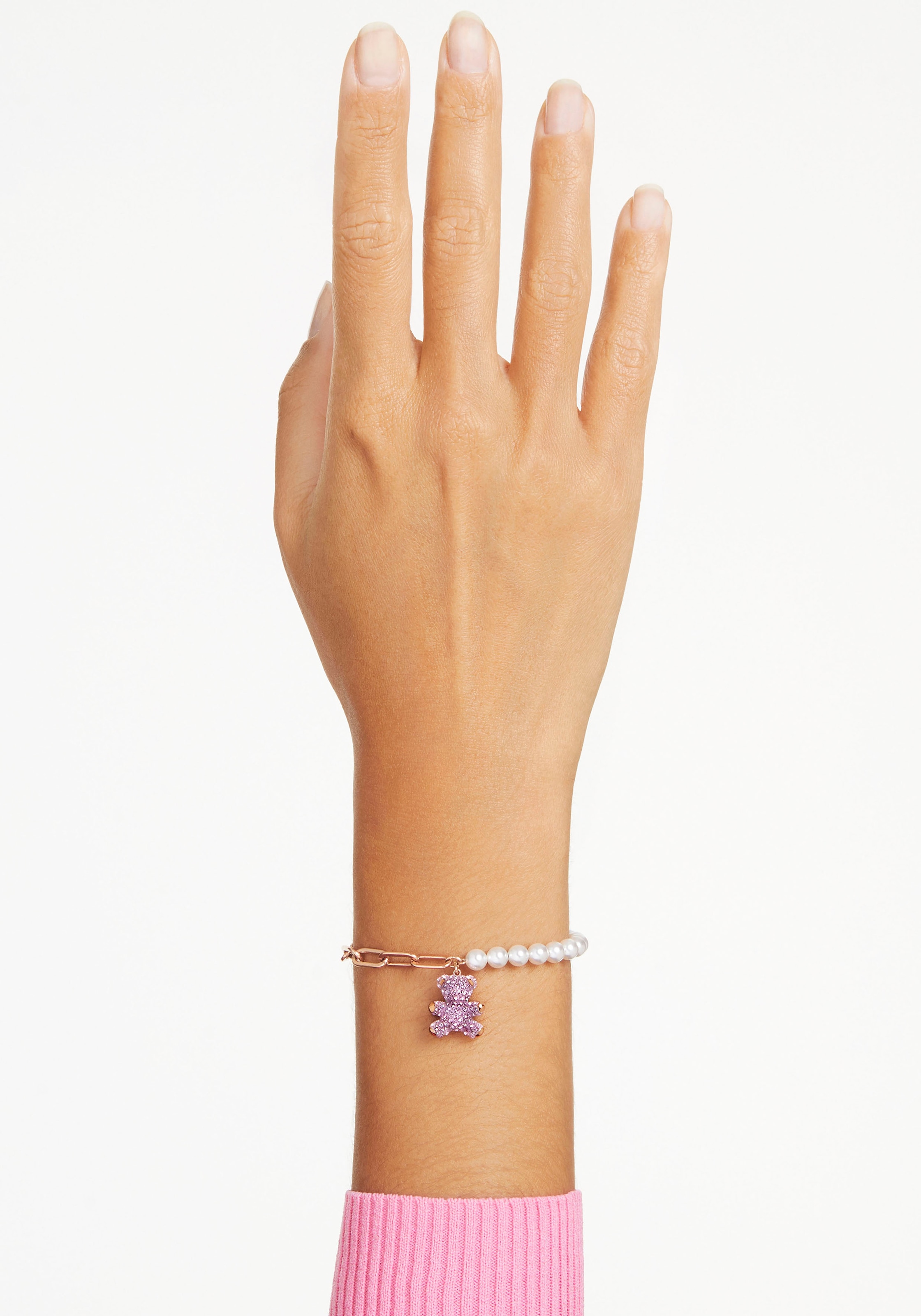 Swarovski Armband »TEDDY, BEAR, 5669169«, mit Swarovski® Kristall - mit Swarovski® Perle