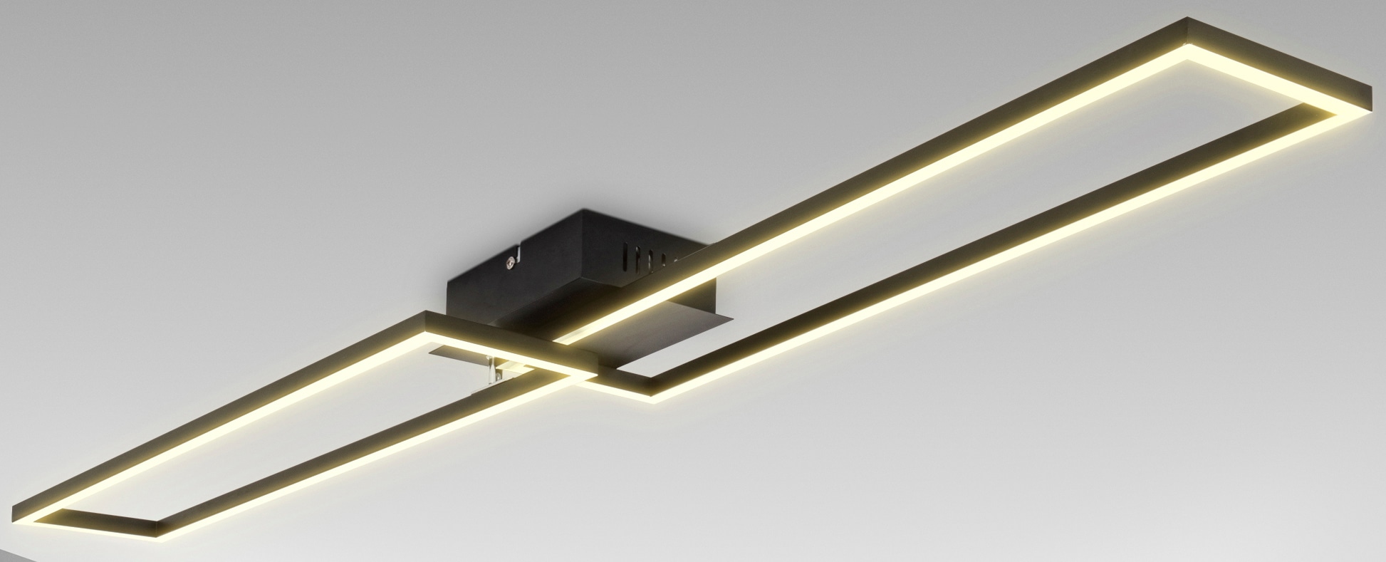 B.K.Licht LED Deckenleuchte inkl. LED-Platine 40 Watt, 4.000lm (2 x LED-Modul mit je 2000lm), 3.000K, nicht dimmbar, Gr. ca. 11x 24,8 cm
