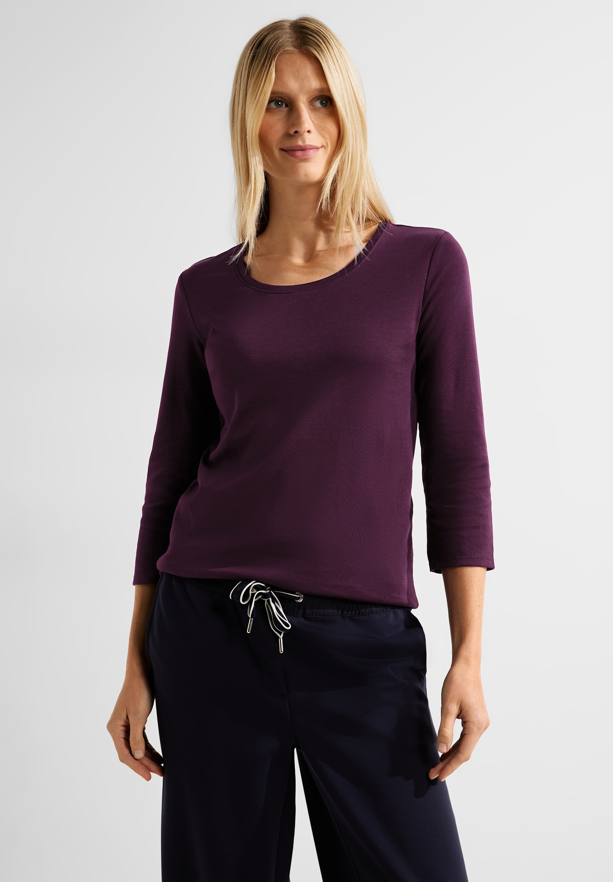 Cecil 3/4-Arm-Shirt, aus reiner Baumwolle