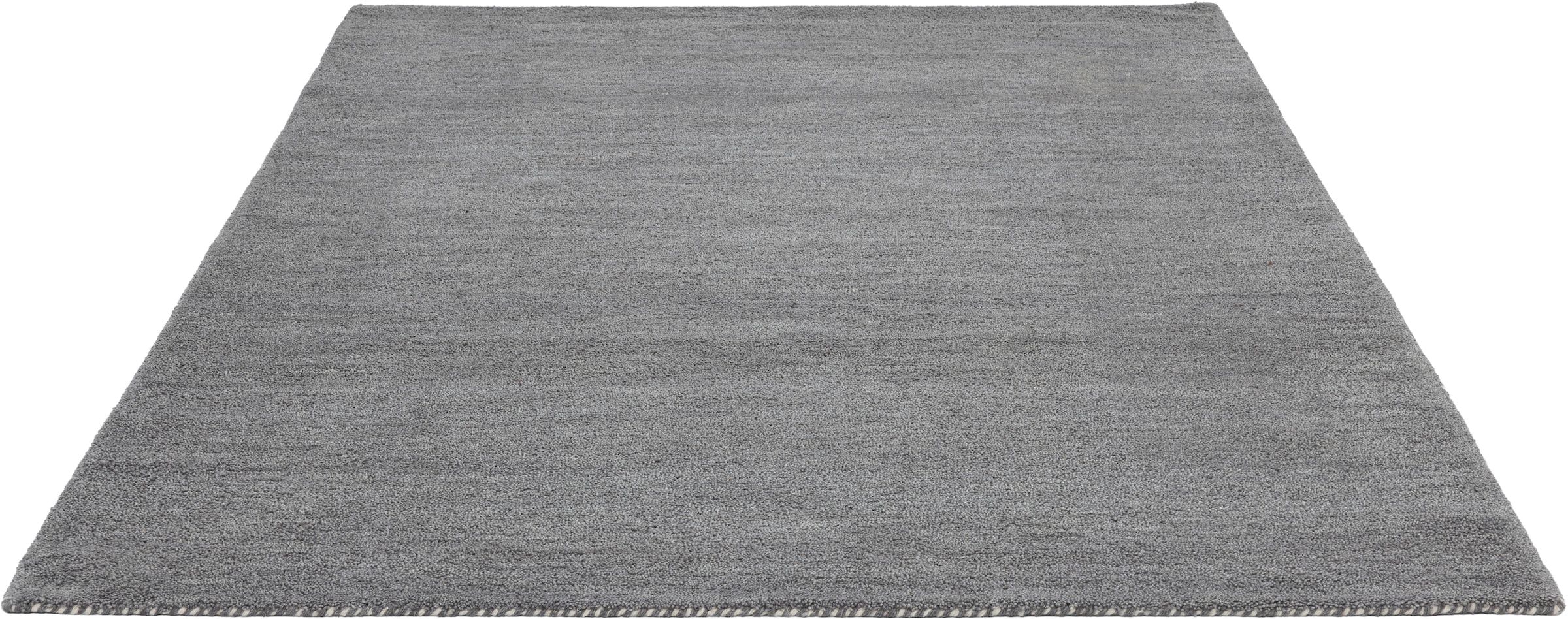 THEKO Wollteppich "Gabbeh Uni, Handgefertigt, meliert, auch als Läufer erhä günstig online kaufen