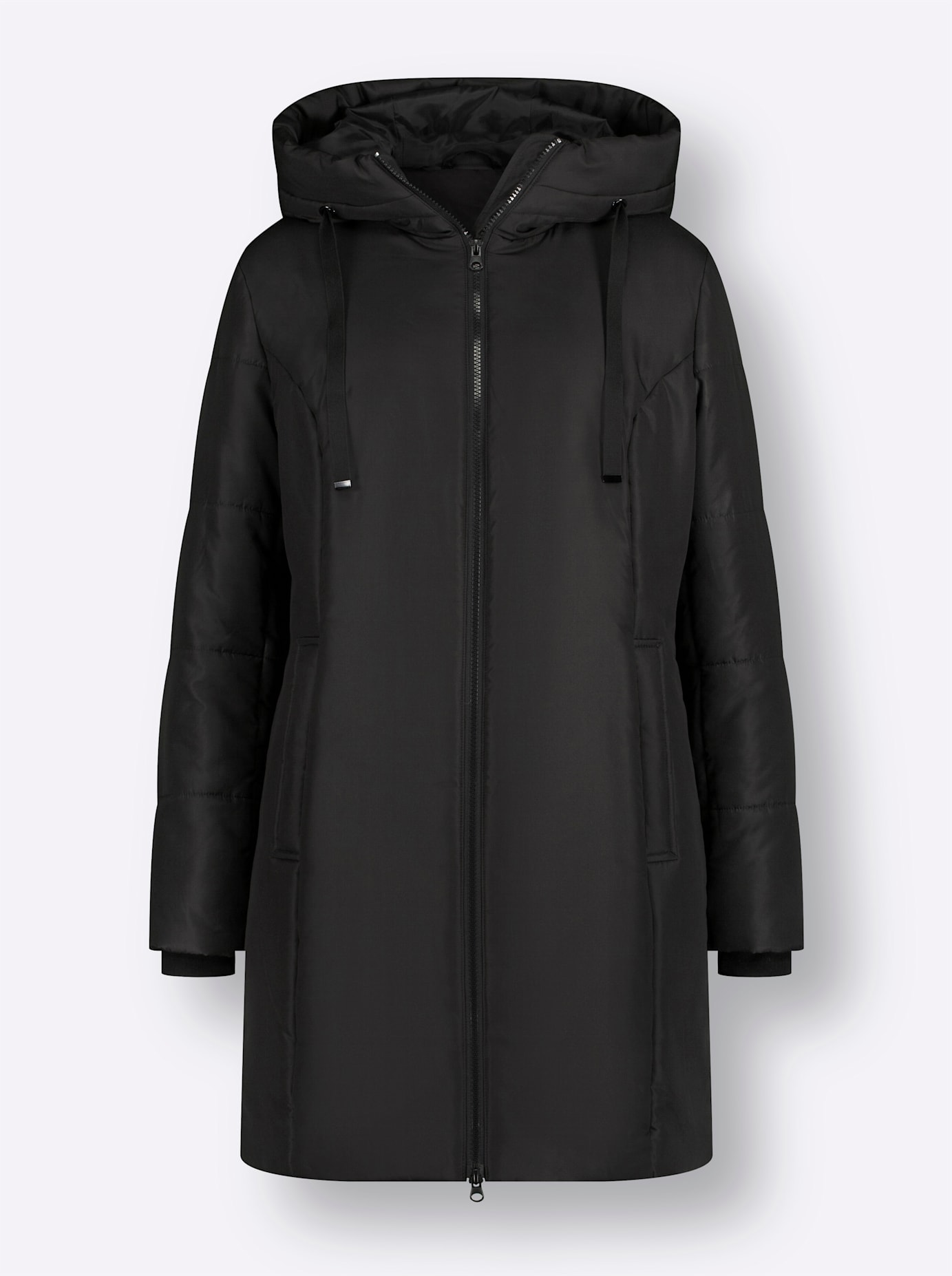 Classic Basics Langjacke, mit Kapuze