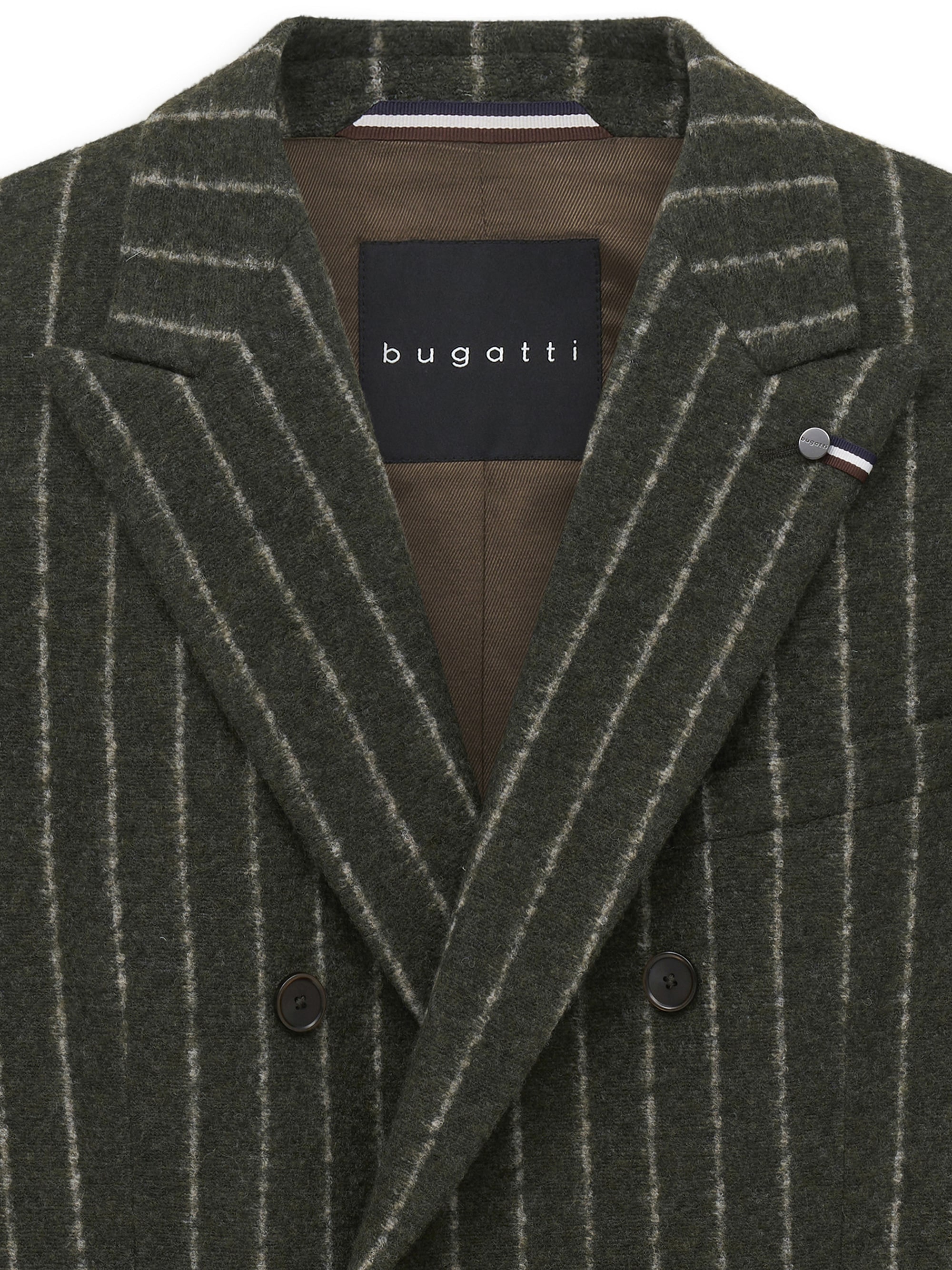 bugatti Sakko »Modern Fit« Modern Fit Wollmix Gestreift