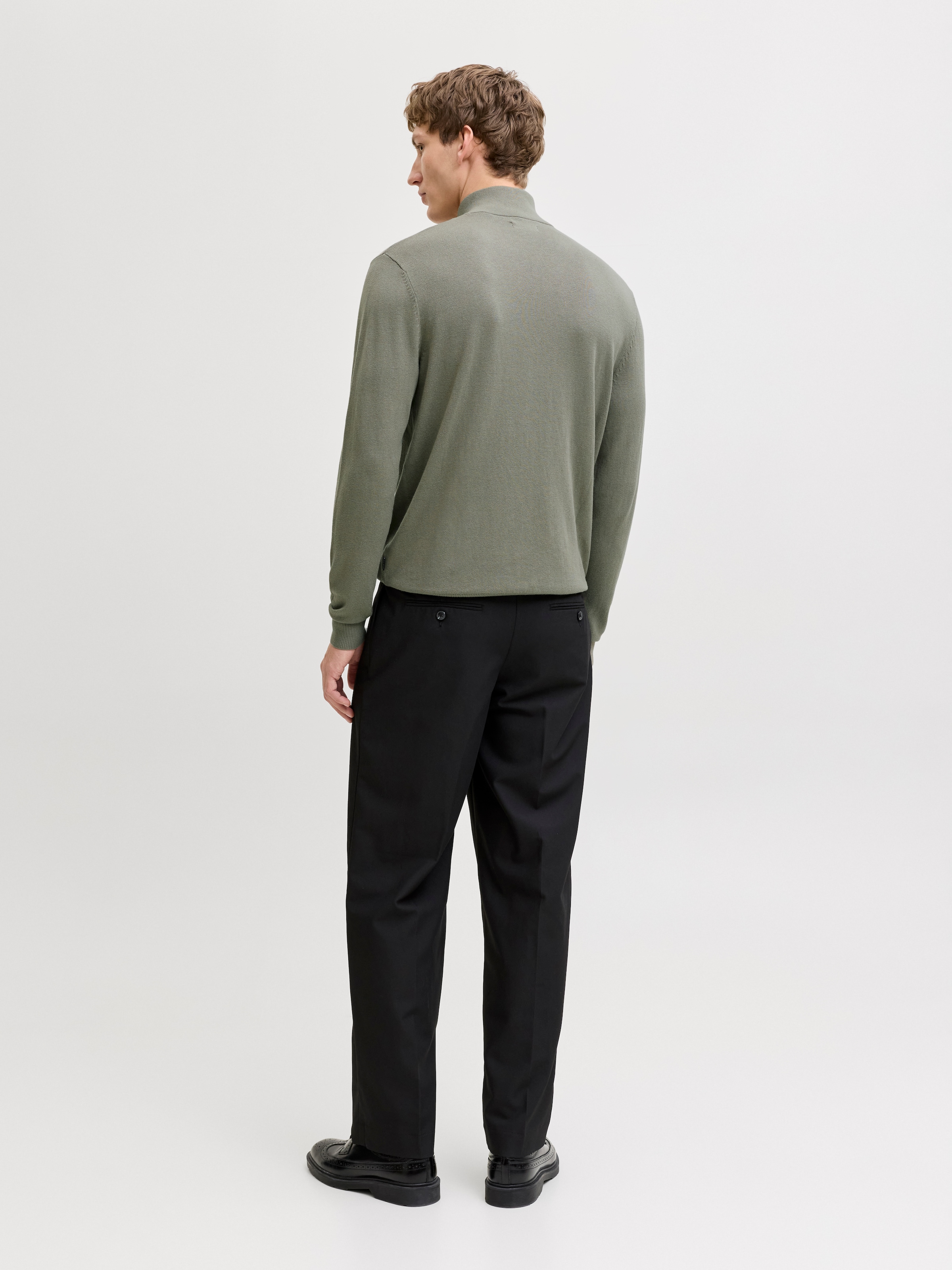 Jack & Jones Troyer »JJEEMIL KNIT HALF ZIP NOOS« Baumwollmischung, regular fit