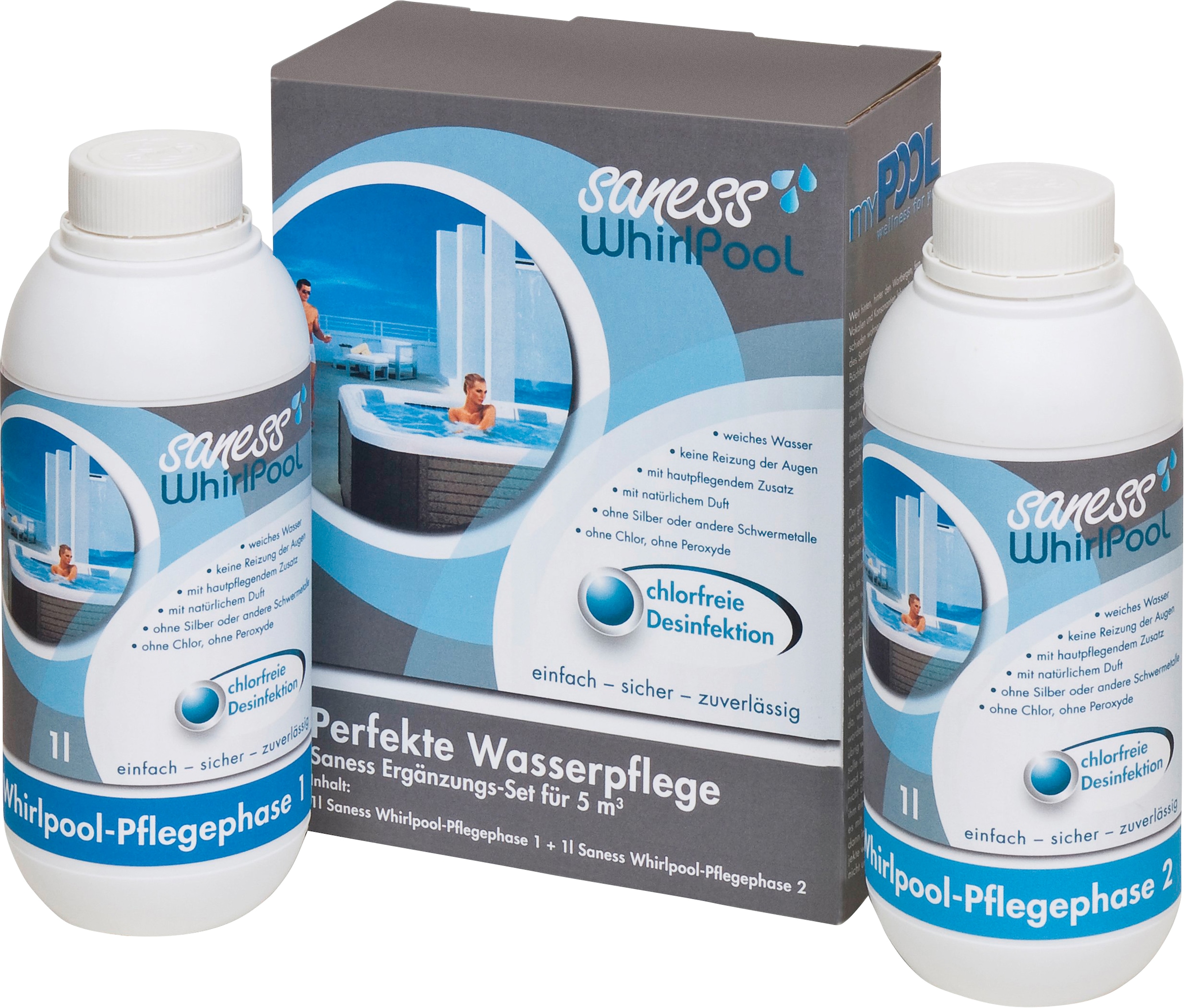 my POOL BWT Poolpflege »Saness«, (Set), 2x1 l, Whirlpool Ergänzungsset