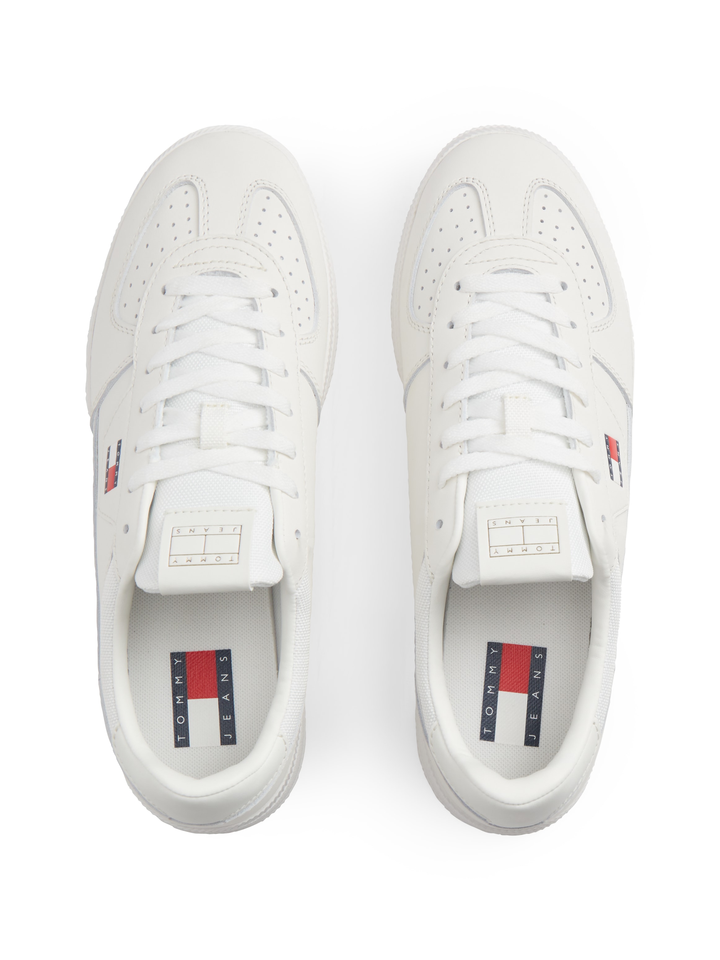 Tommy Jeans Sneaker »THE GREENWICH EDGE CORE LTH«  Freizeitschuh, Halbschuh, Schnürschuh mit Lochmuster