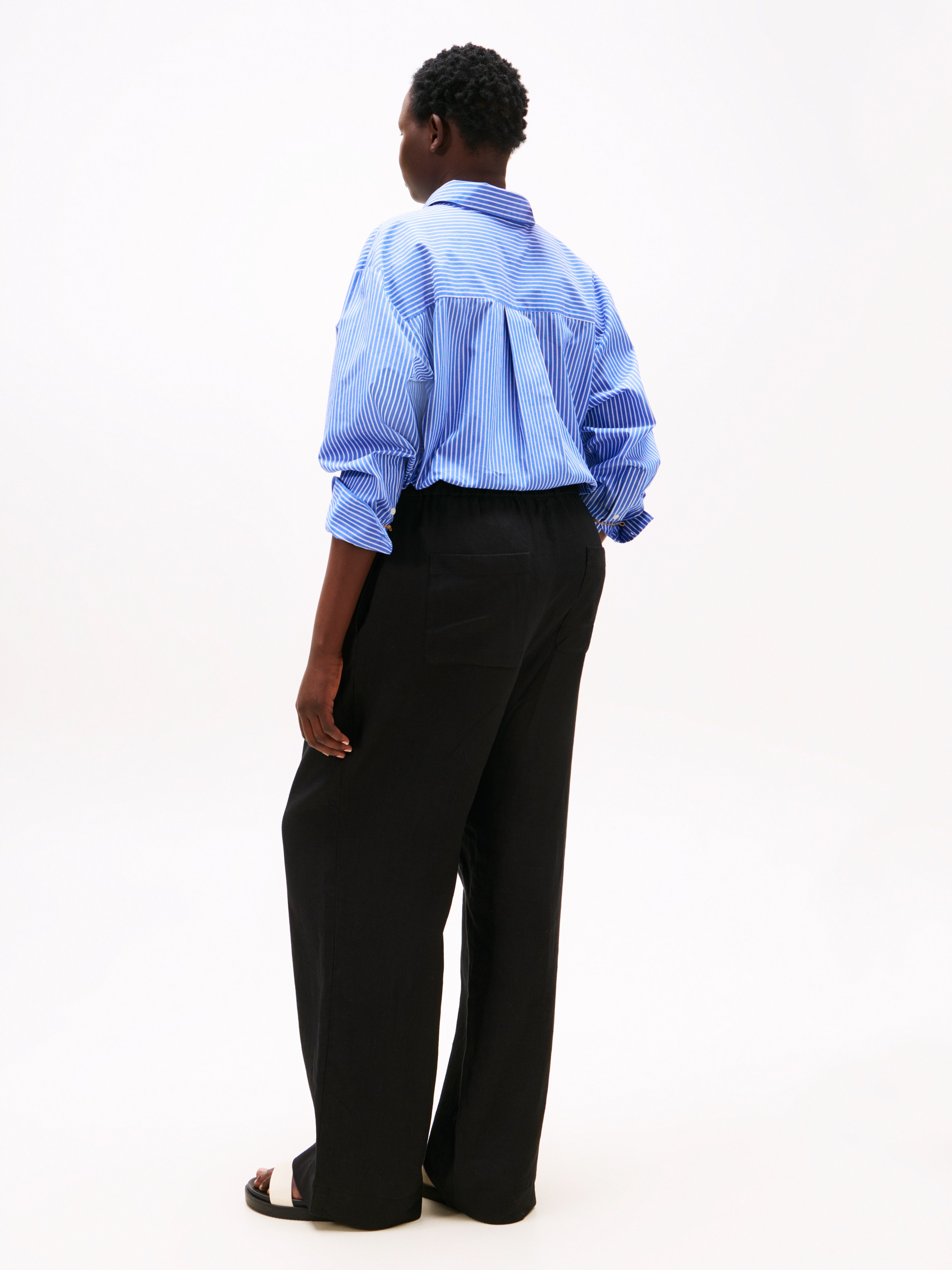 Tommy Hilfiger Curve Leinenhose »CRV ESS LINEN TAILORED STRT PANT«