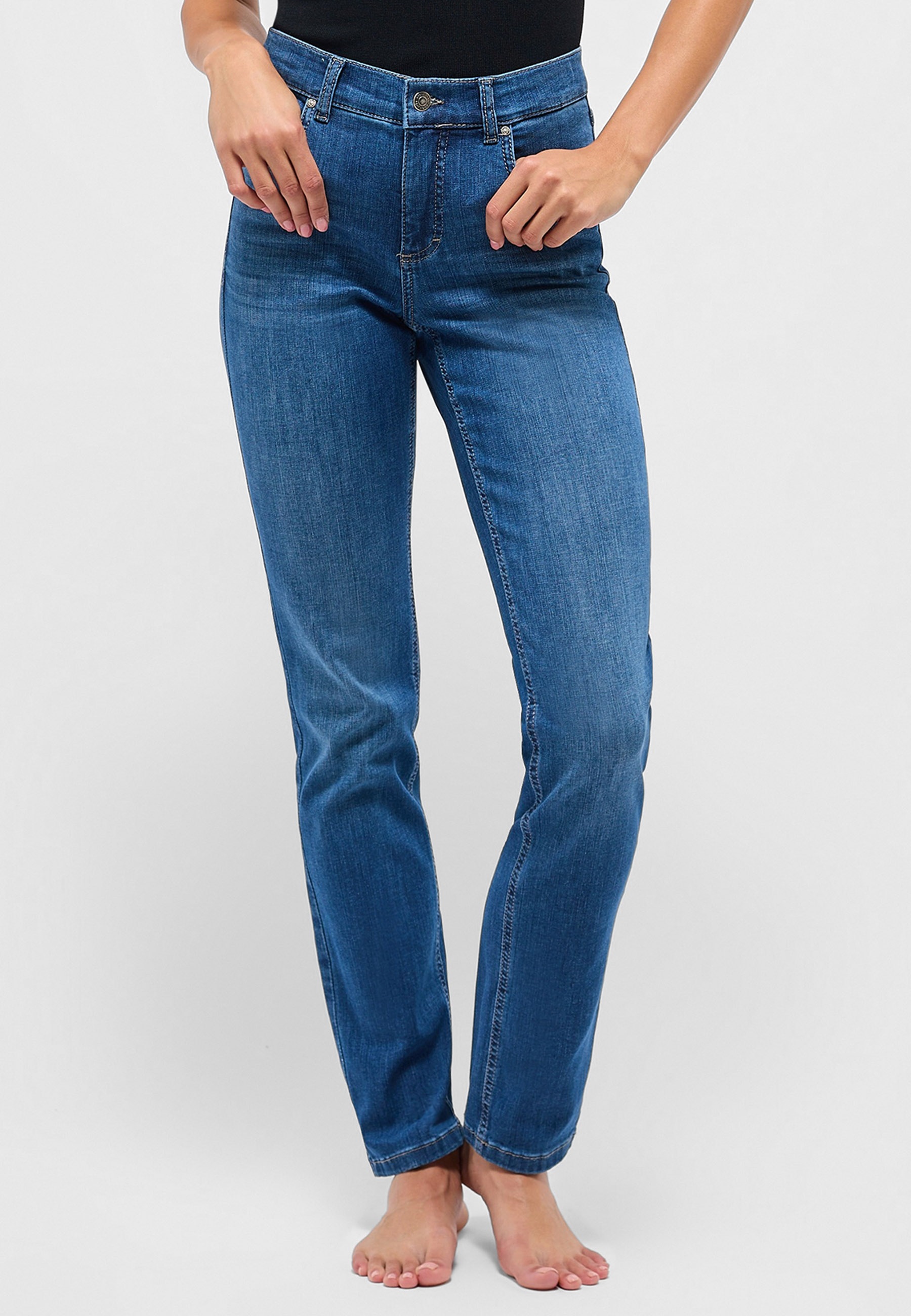 ANGELS Straight-Jeans "CICI" Straight-Schnitt, Slim fit Passform, aus Baumw günstig online kaufen