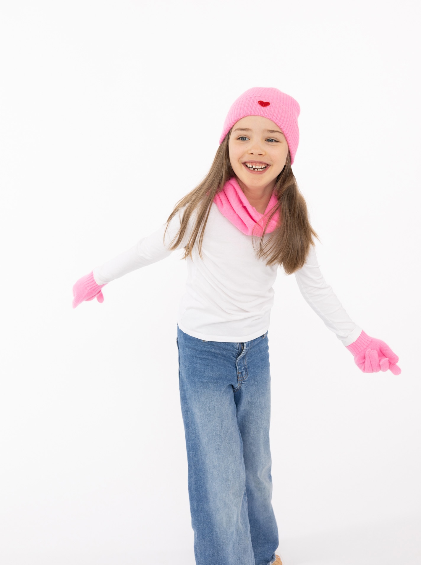 Zwillingsherz Strickhandschuhe, Kids-Kaschmir Handschuhe