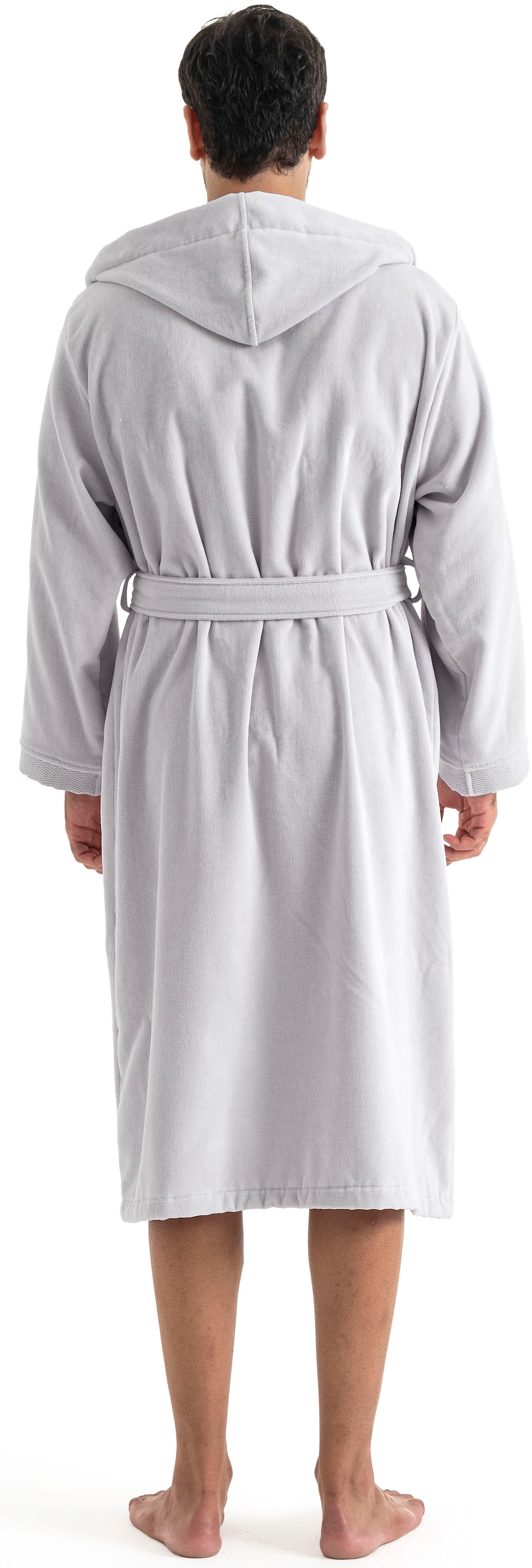 OTTO home Unisex-Bademantel »Fenya, 330 g/m², ideal für Sauna & Spa, Hotelbademantel, Morgenmantel«, (1 St.), Reißverschlusstaschen, weich mit GRATIS-Zugabe: 1x Duschtuch 70x140 cm