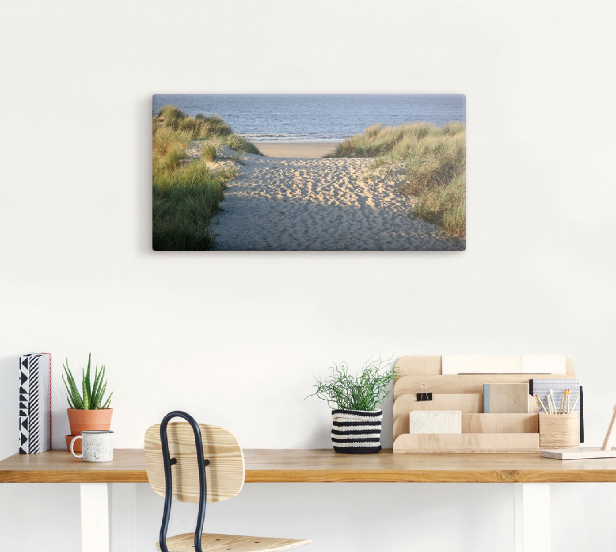 Artland Wandbild "Strandaufgang" Strand 1 Stk. tlg. als Alubild, Outdoorbil günstig online kaufen