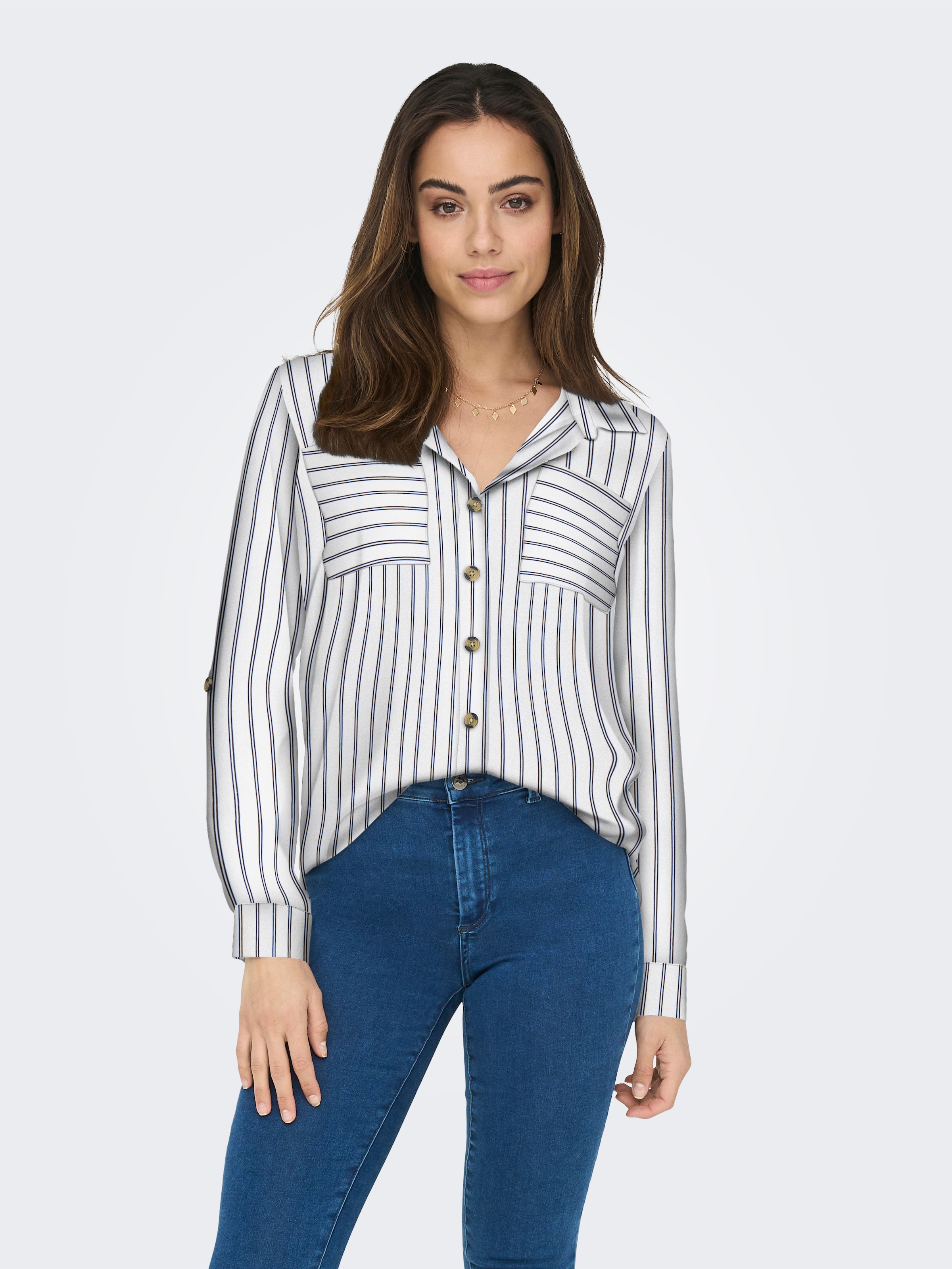 ONLY Hemdbluse "ONLYASMIN SHIRT L/S WVN NOOS" günstig online kaufen