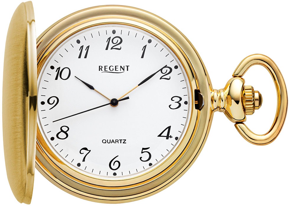 REGENT Damen Taschenuhr "P736", gold, Taschenuhren, Quarzuhr, Herrenuhr, Acrylglas