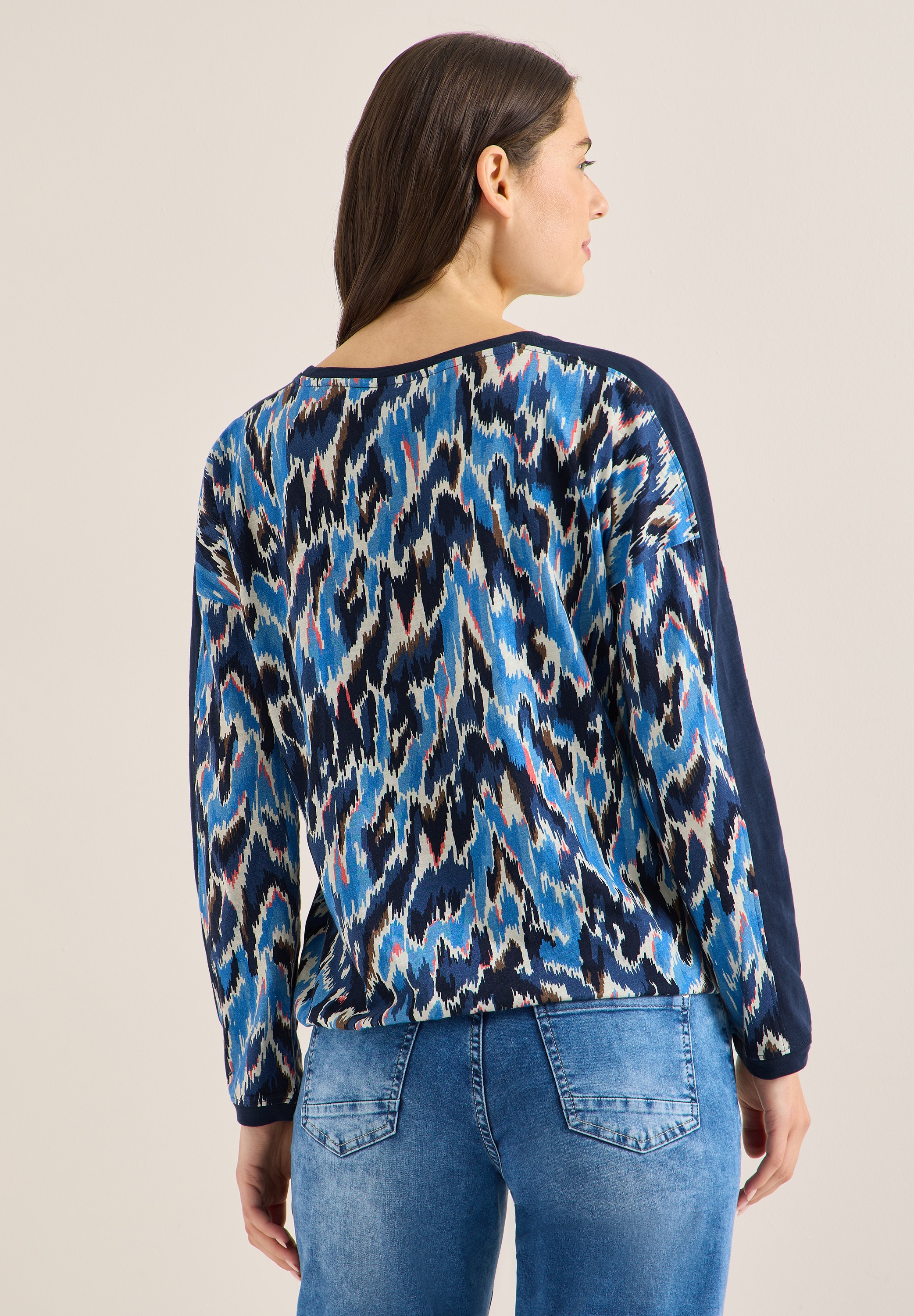 Cecil Langarmshirt mit Tape Detail am Ärmel