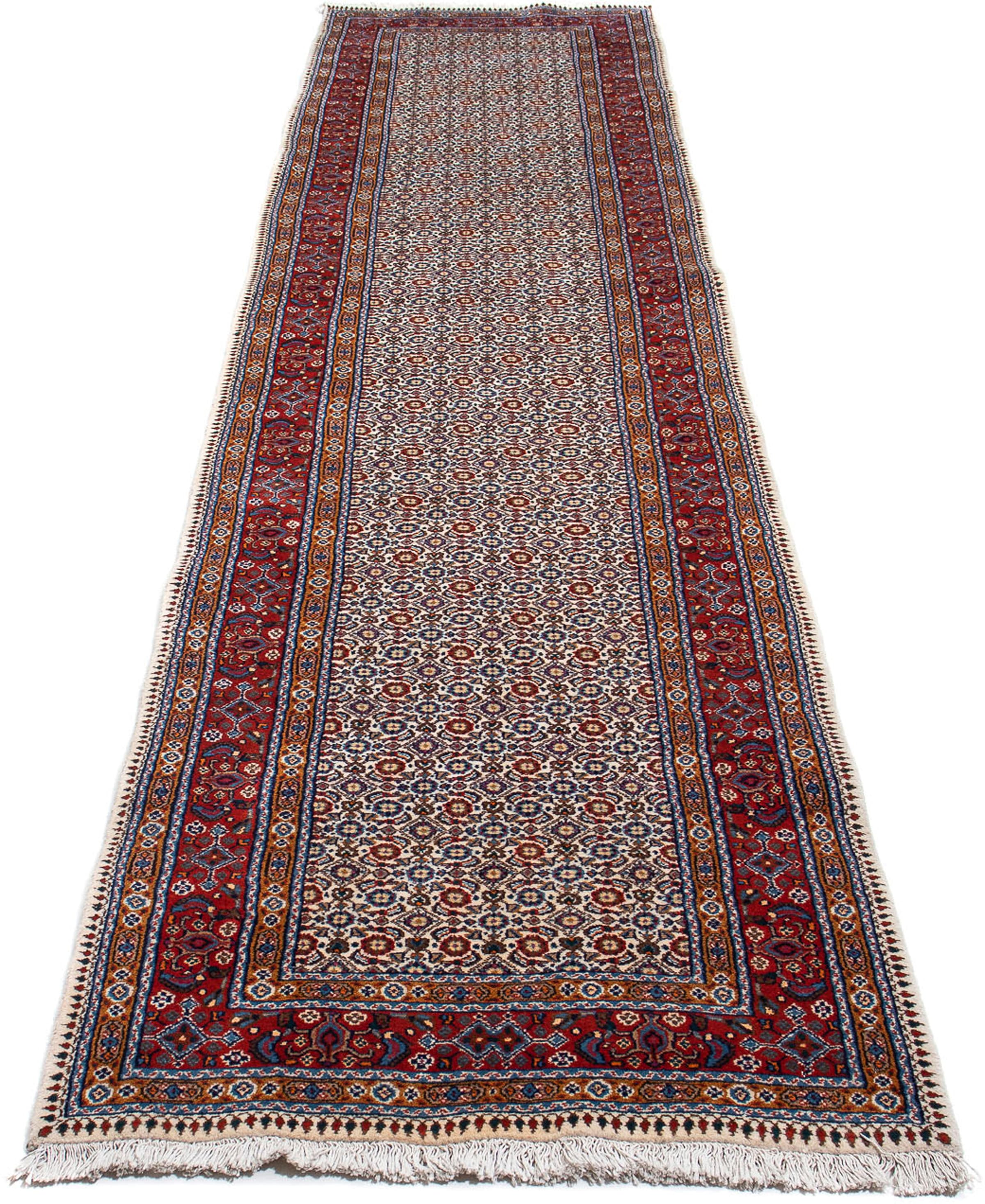 morgenland Orientteppich "Perser - Classic - 385 x 80 cm - mehrfarbig", rechteckig, 10 mm Höhe, Wohnzimmer, Handgeknüpft