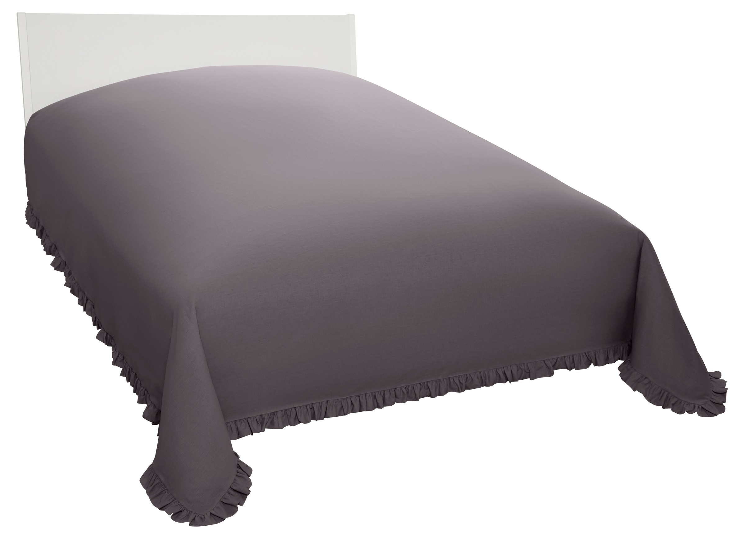 Thumbnail - OTTO home Tagesdecke "Violetta, leichter Überwurf mit Rüschen, ohne Füllung" mit Volants, 100% Baumwolle, auch als Tisch...