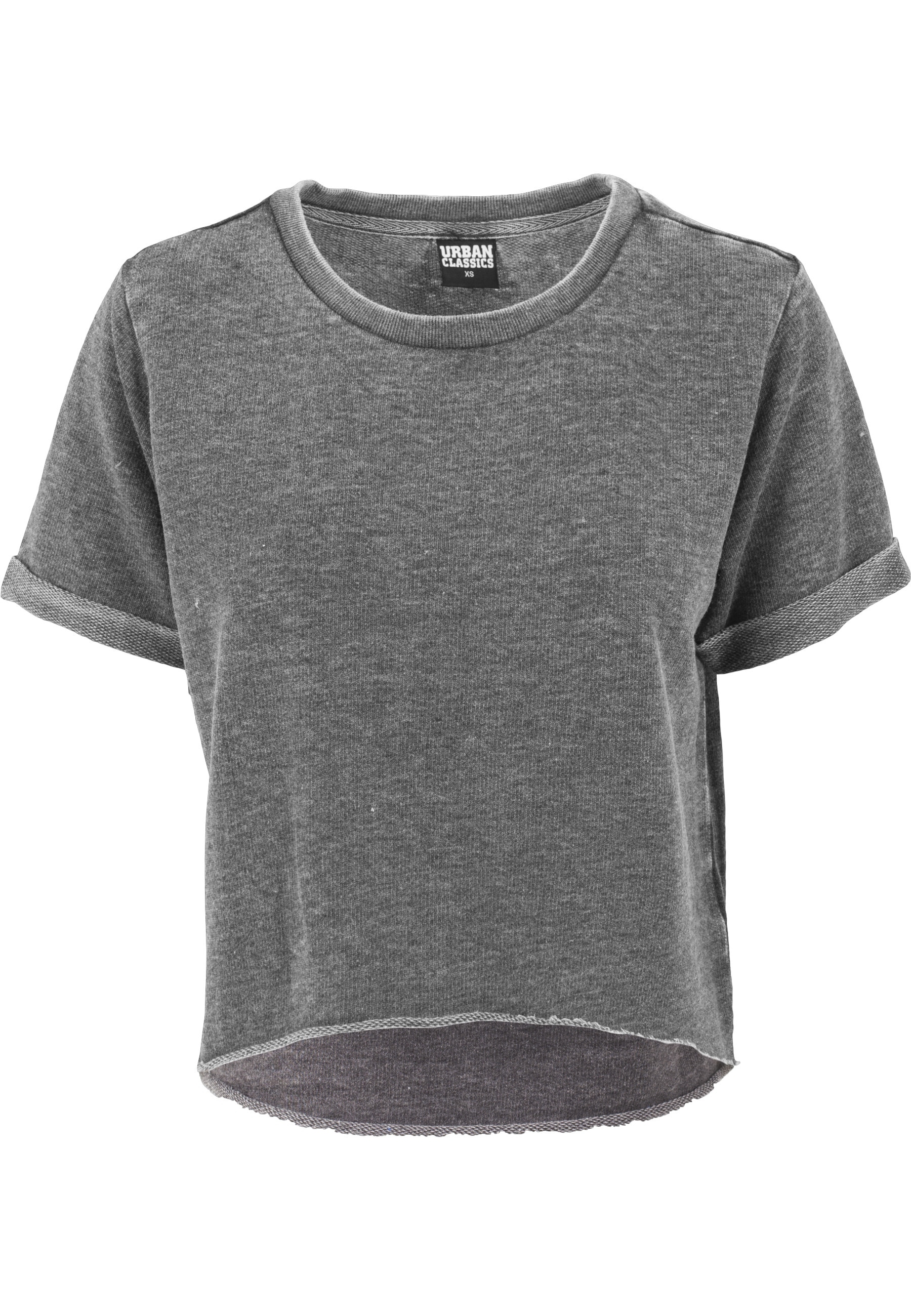 URBAN CLASSICS T-Shirt "Urban Classics Damen Ladies Cropped Burnout Short Sleeve Crew" 1