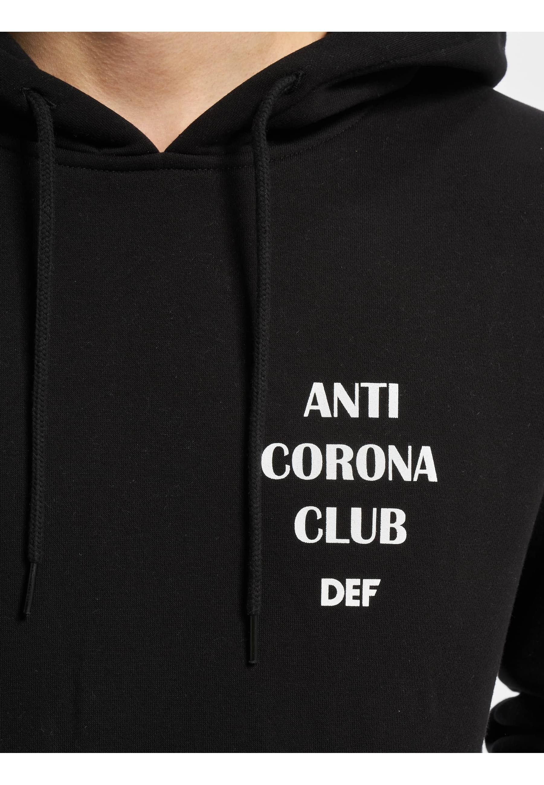 DEF Sweatshirt »DEF Herren Anti Corona Hoody«, (1 tlg.)