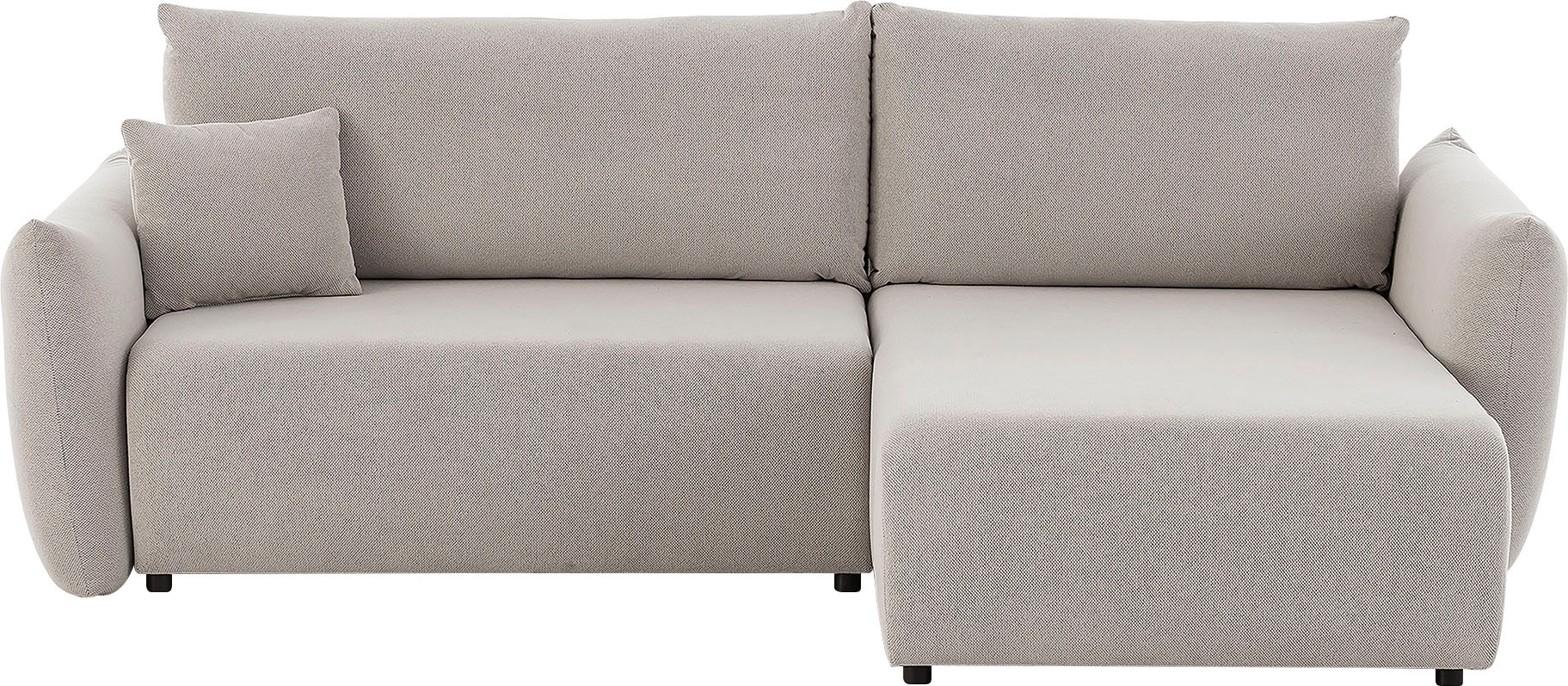 Home affaire Ecksofa "MAVAS Schlafsofa mit Bettkasten, L-Form," ca.257/127c günstig online kaufen