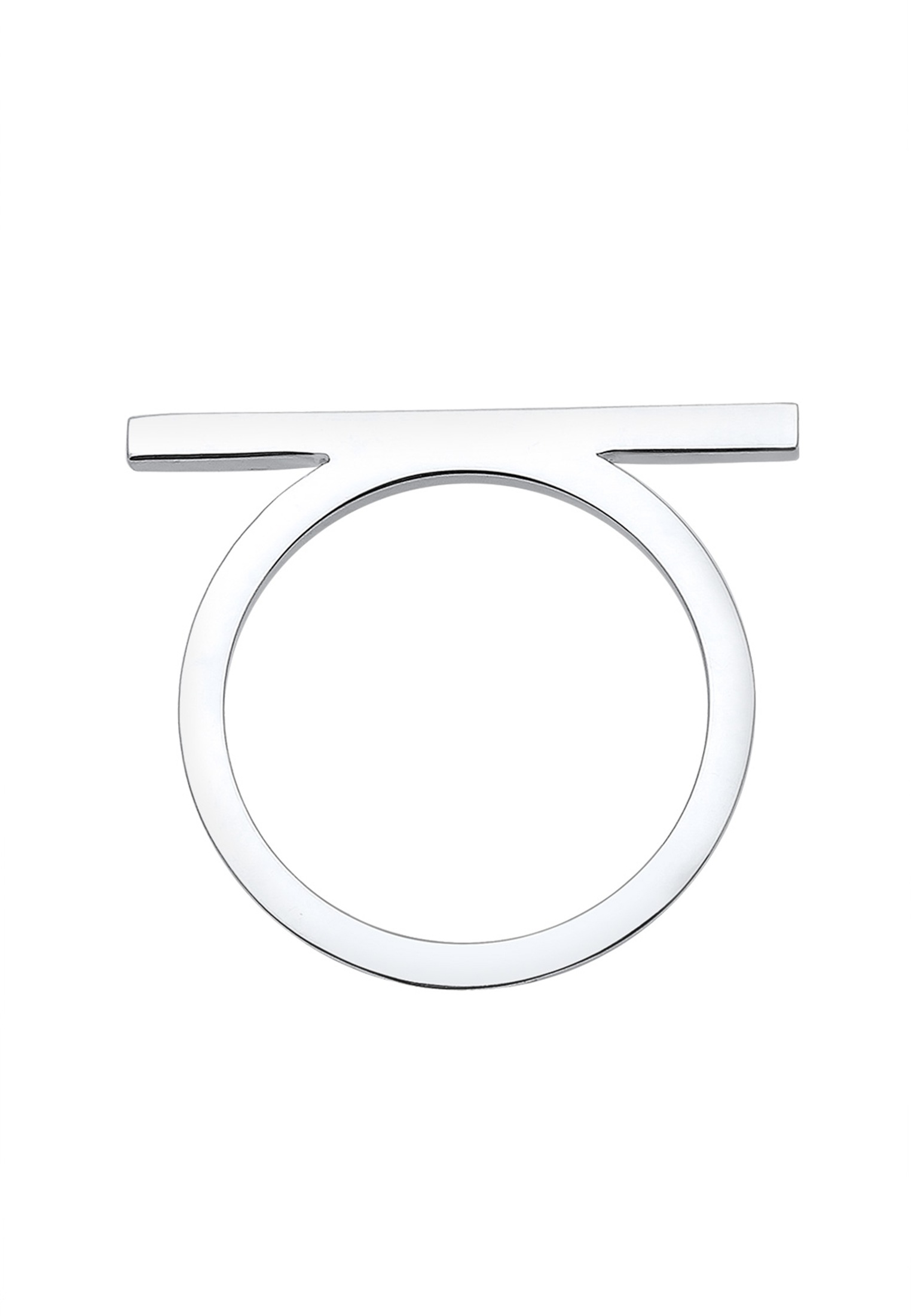 Elli Fingerring »Geo Minimal Trend Steg 925 Silber«