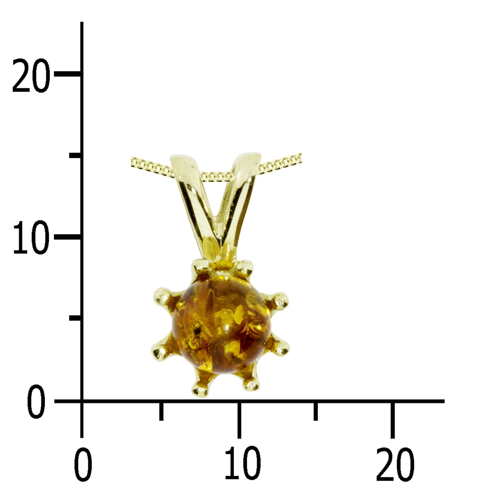 OSTSEE-SCHMUCK Kette mit Anhänger »Ostsee-Schmuck Kette mit Anhänger Ilke Kette mit Anhänger Ilke«, (2 tlg.)