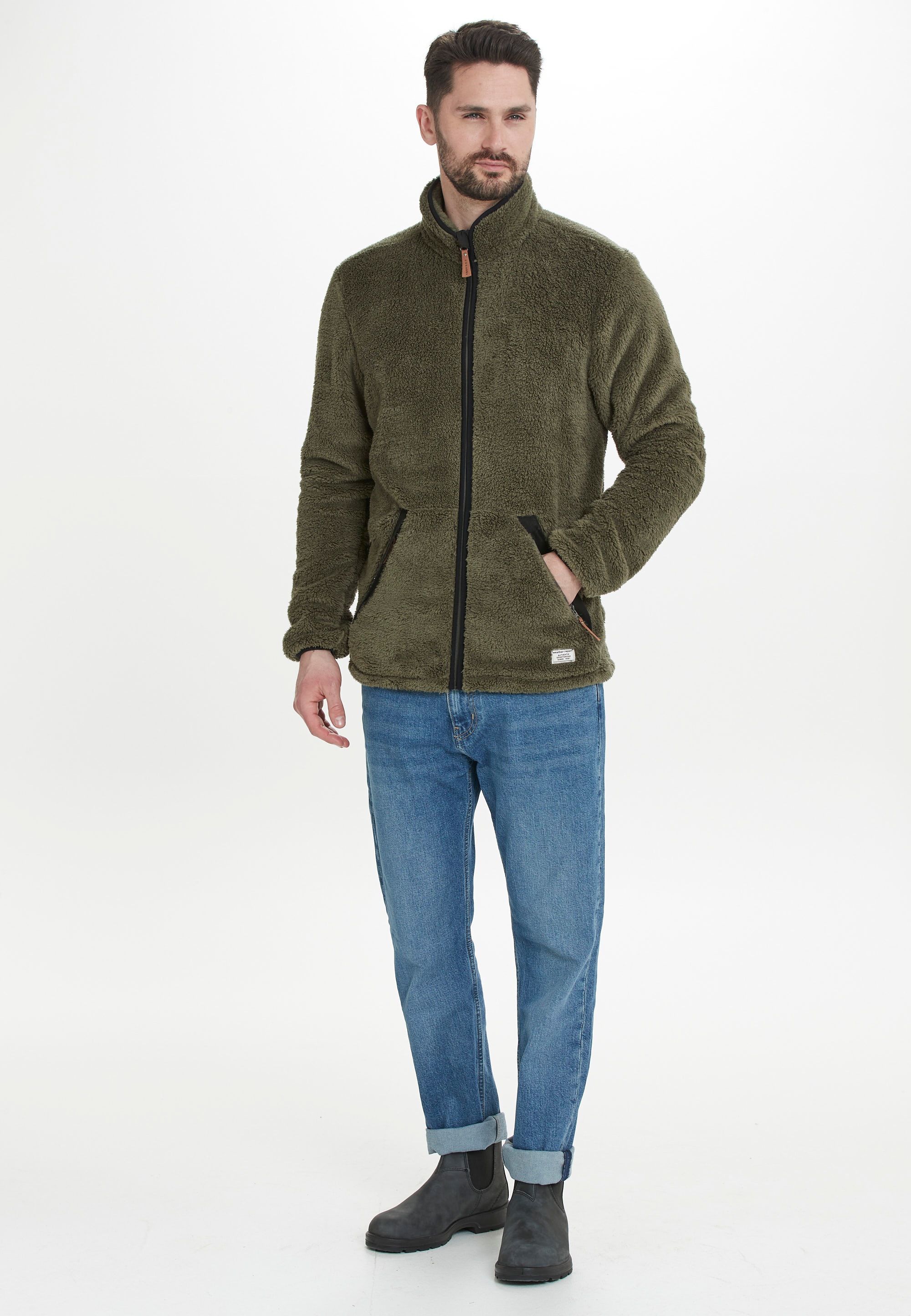 WEATHER REPORT Fleecejacke »Legend«, mit samtigem Finish