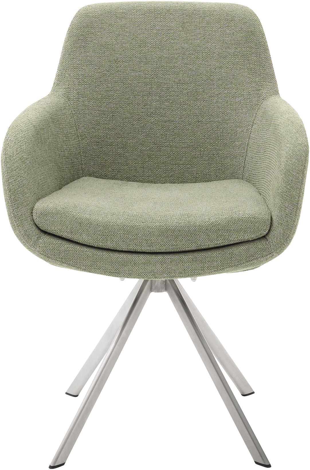Musterring Esszimmerstuhl »Tavia«, (Set), 2 St., Chenille, Stativgestell Edelstahl, wahlweise mit Drehfunktion, diverse Farben