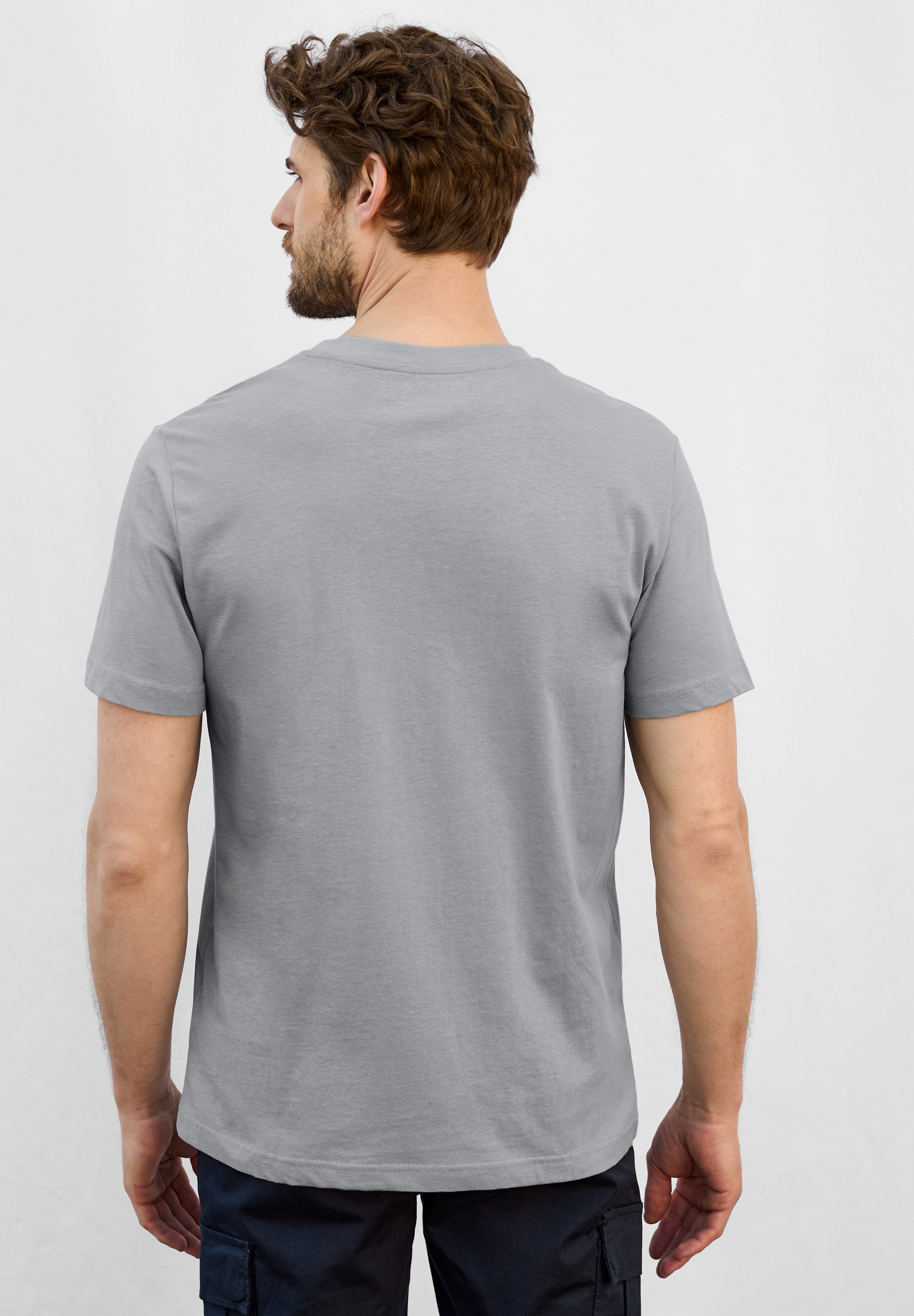 STREET ONE MEN T-Shirt, mit Rundhalsausschnitt