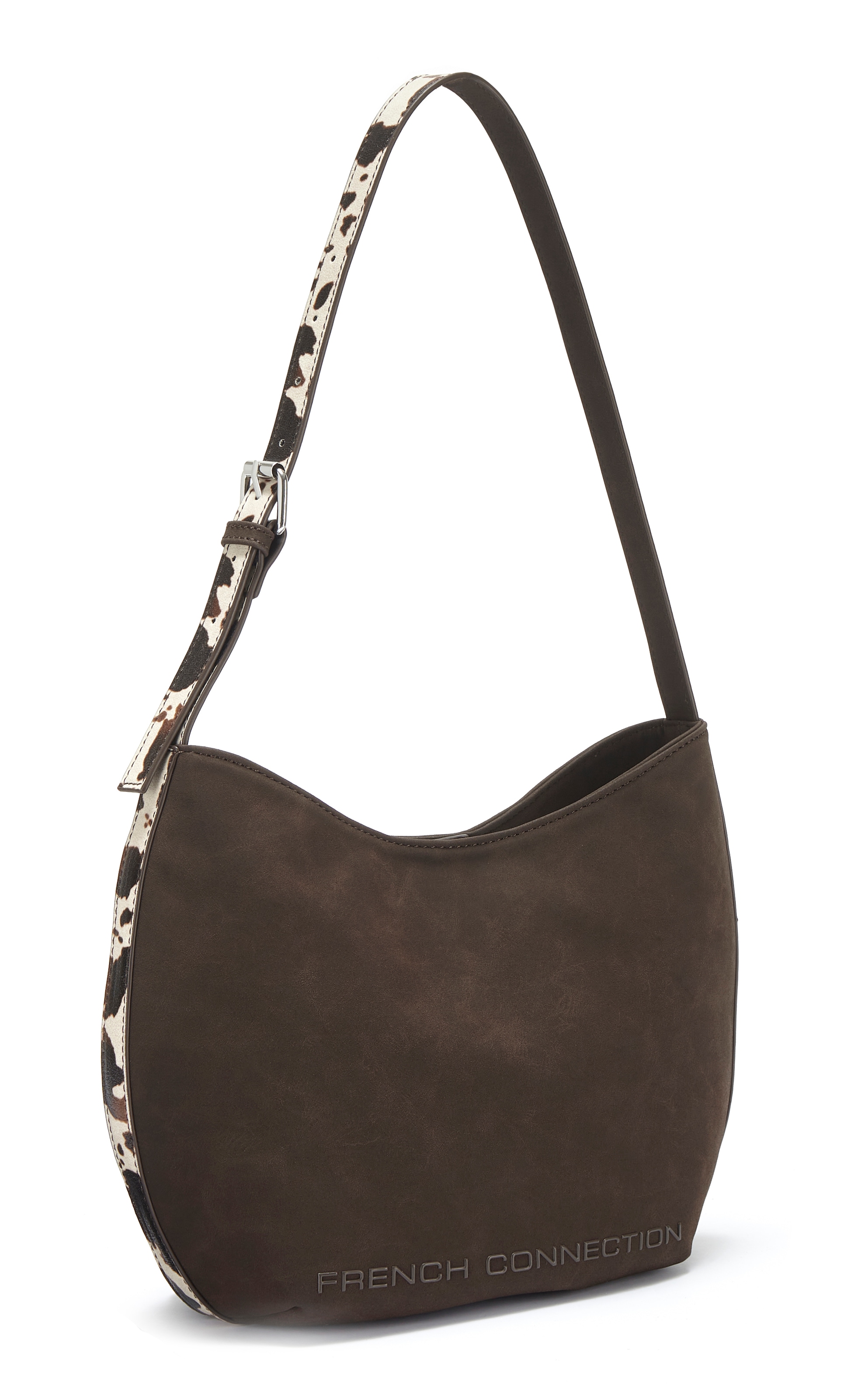 French Connection Schultertasche "Henkeltasche, Handtasche, Shopper, Damentasche" NEU mit modischen Animal-Details VEGAN