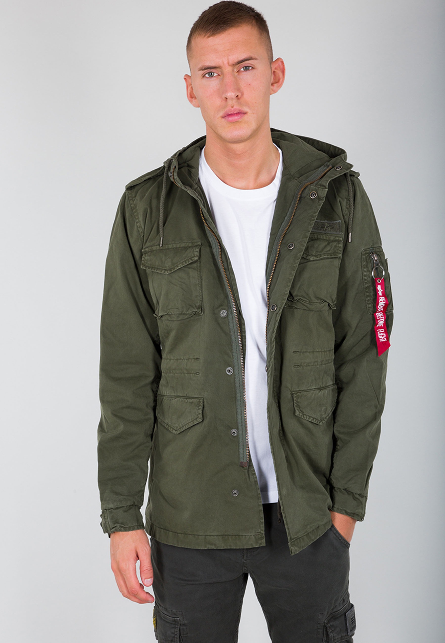 Alpha Industries Fieldjacket "Alpha Industries Men - Field Jackets Huntington Hood"