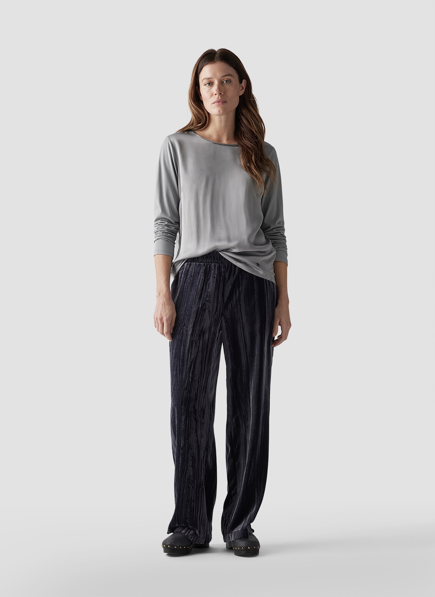 LeComte Jerseyhose »LeComte Weite Samthose – Edler Look mit bequemem Tragekomfort«